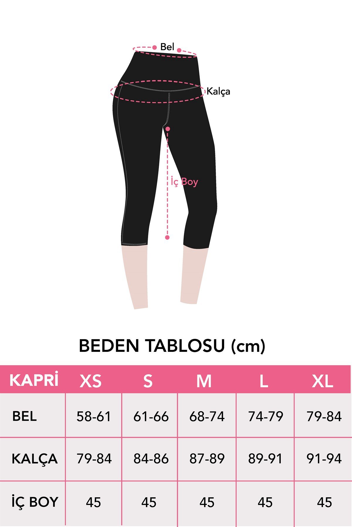 Bordo Yüksek Bel Toparlayıcı Diz Altı Kadın Kapri Tayt