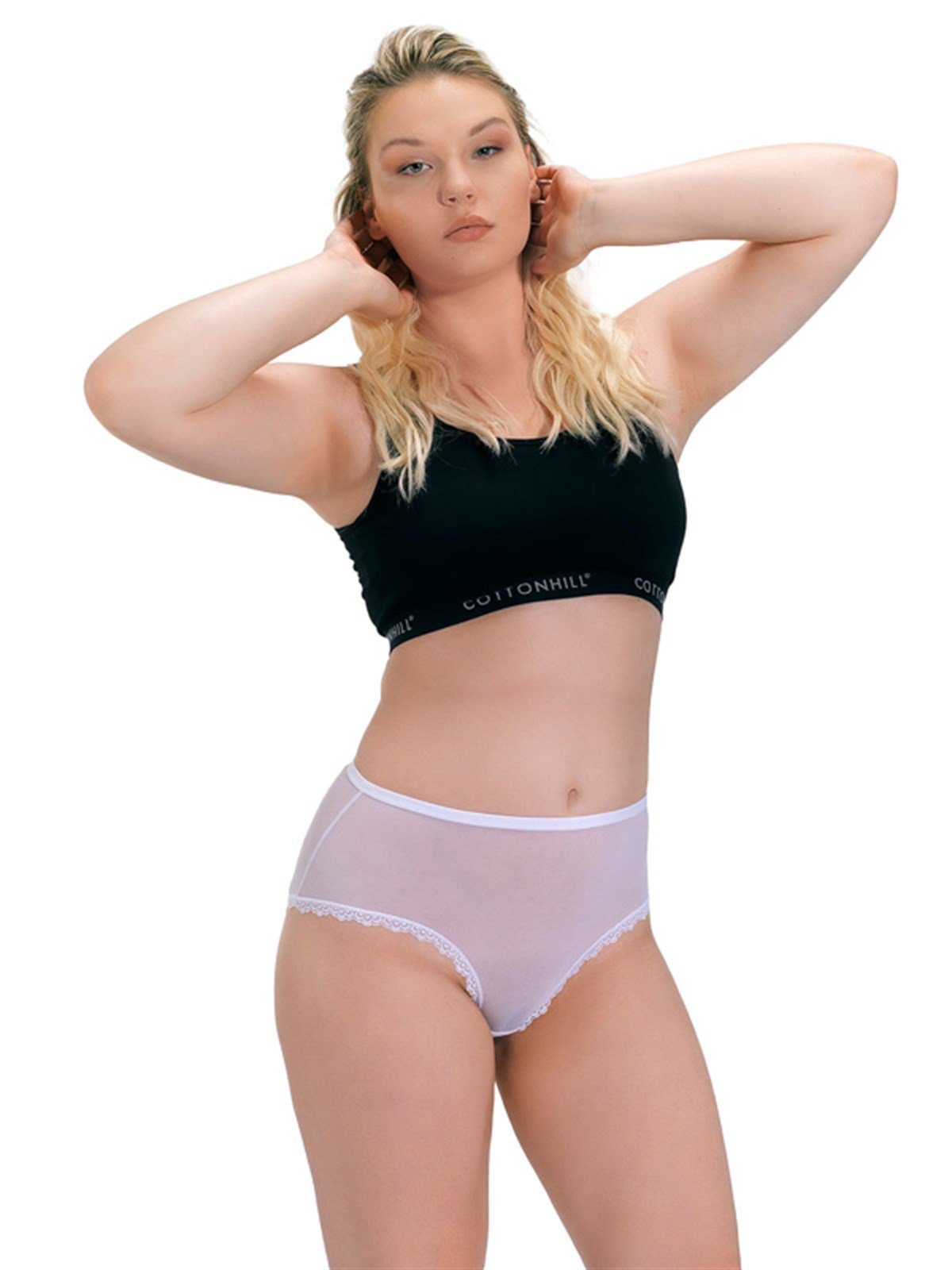 Dantel ve İp Detaylı Büyük Beden Kadın Bikini Külo