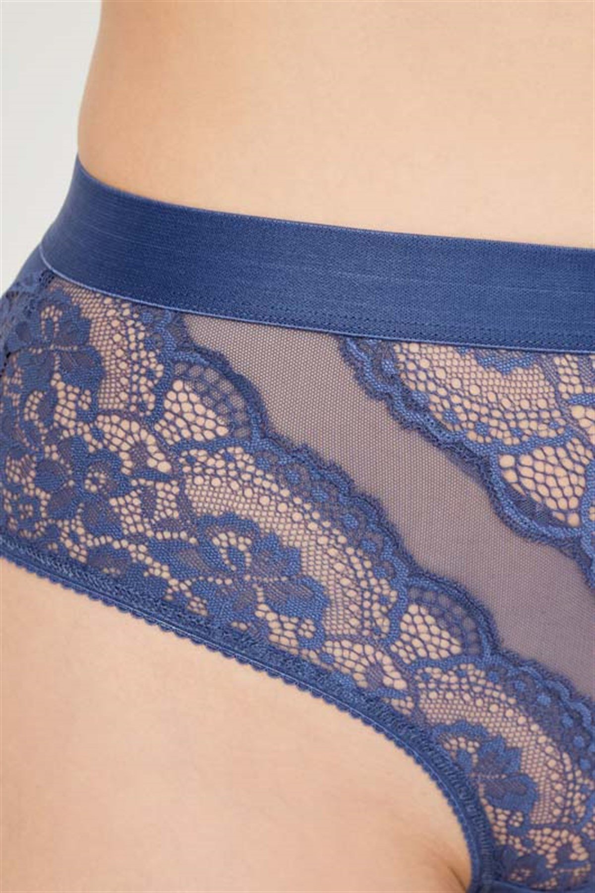 Dantelli Arkası Transparan Büyük Beden Bikini Külo