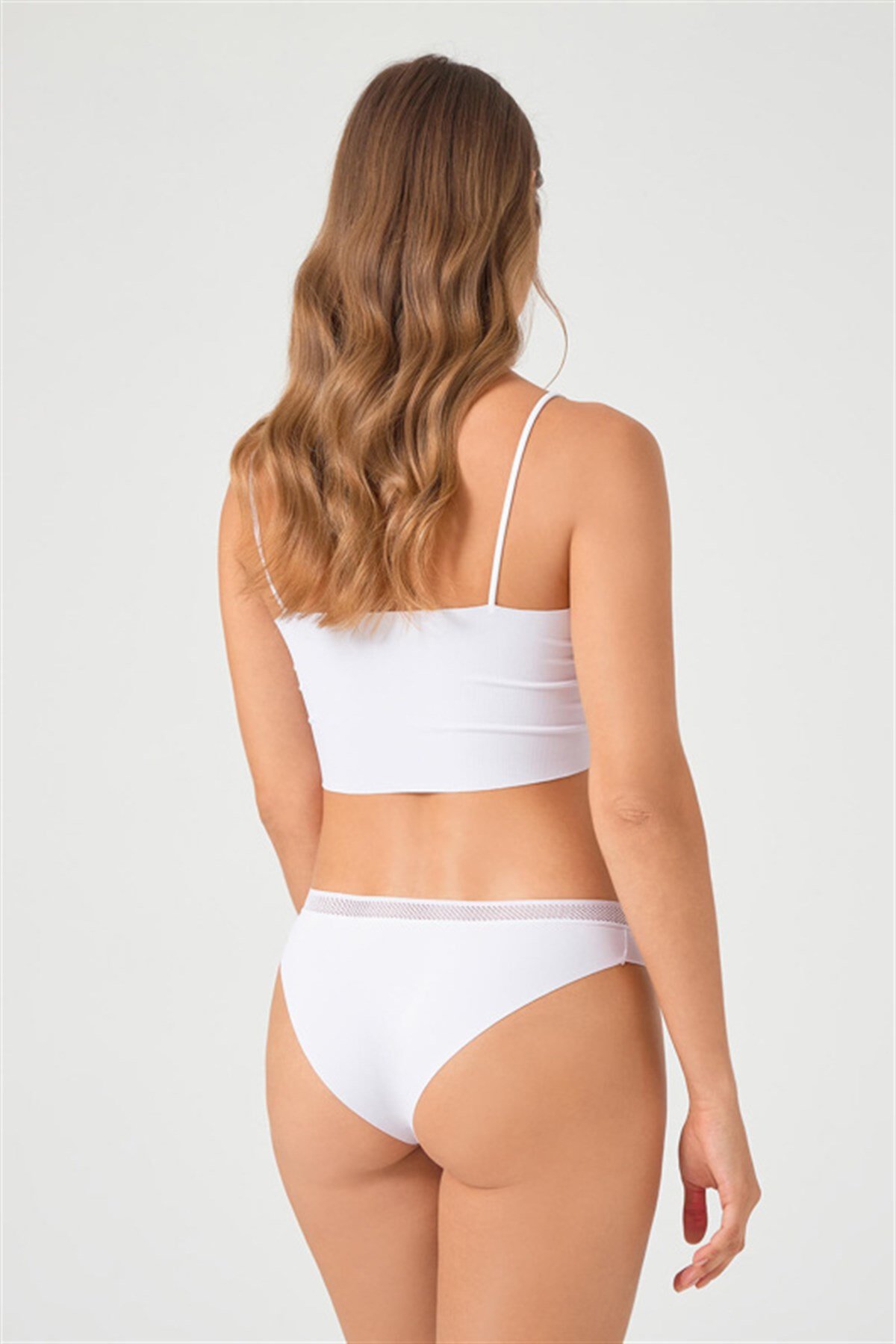 File Lastikli Lazer Kesim Bikini Külot 3'lü Paket - 3