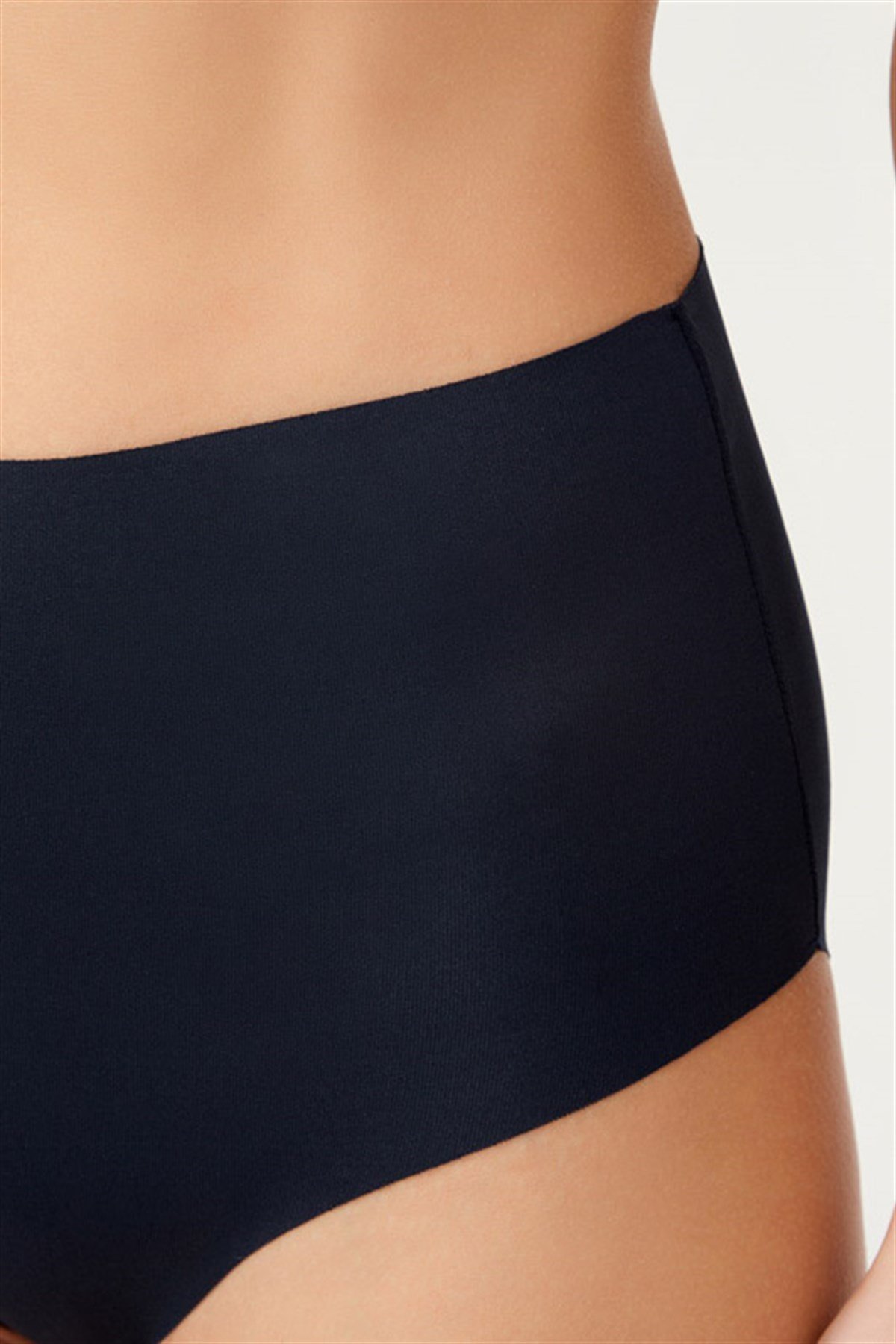 Lacivert Lazer Kesim Kadın Bikini Külot