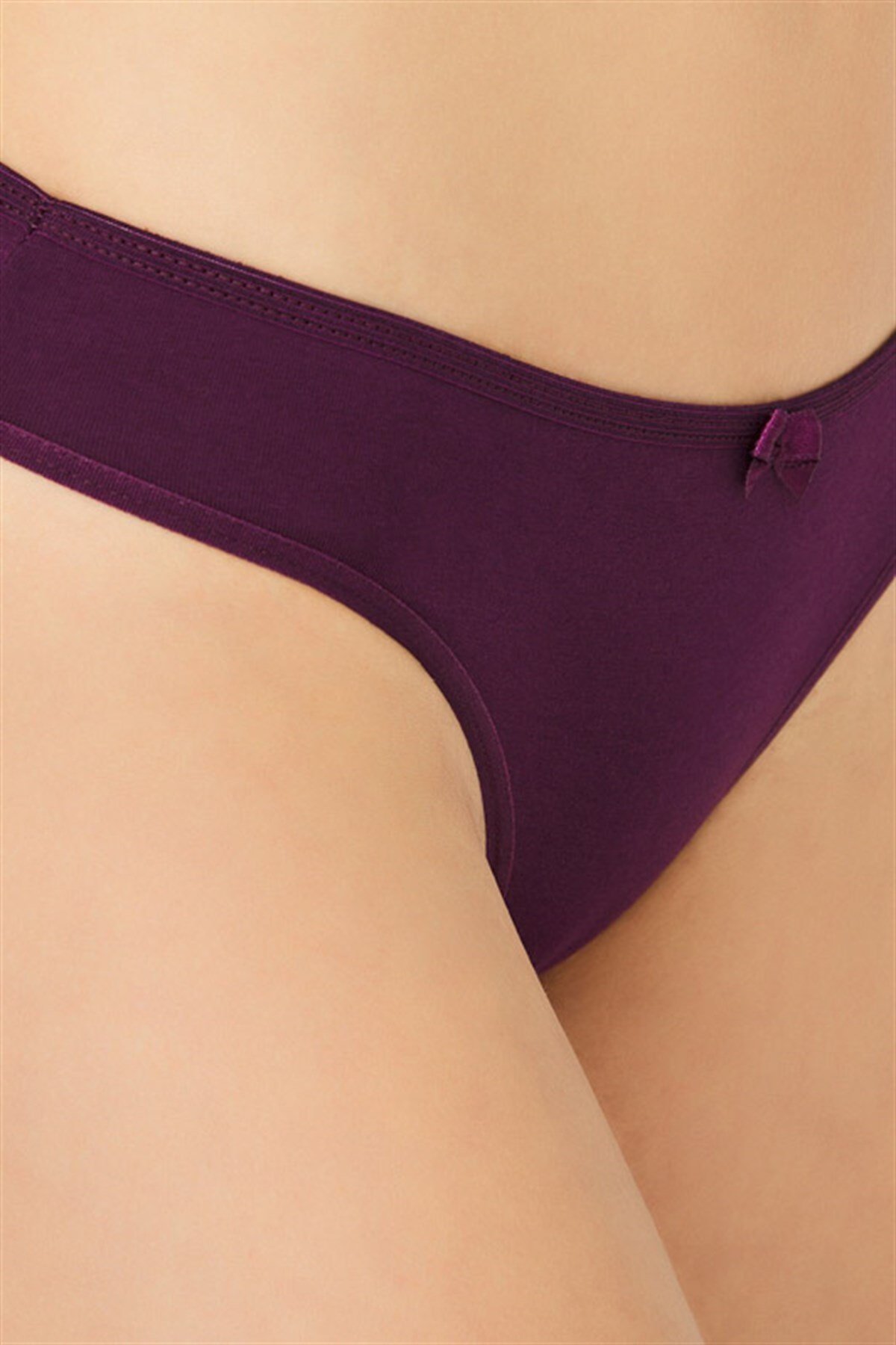 Mürdüm Basic Pamuklu Kadın Bikini Külot
