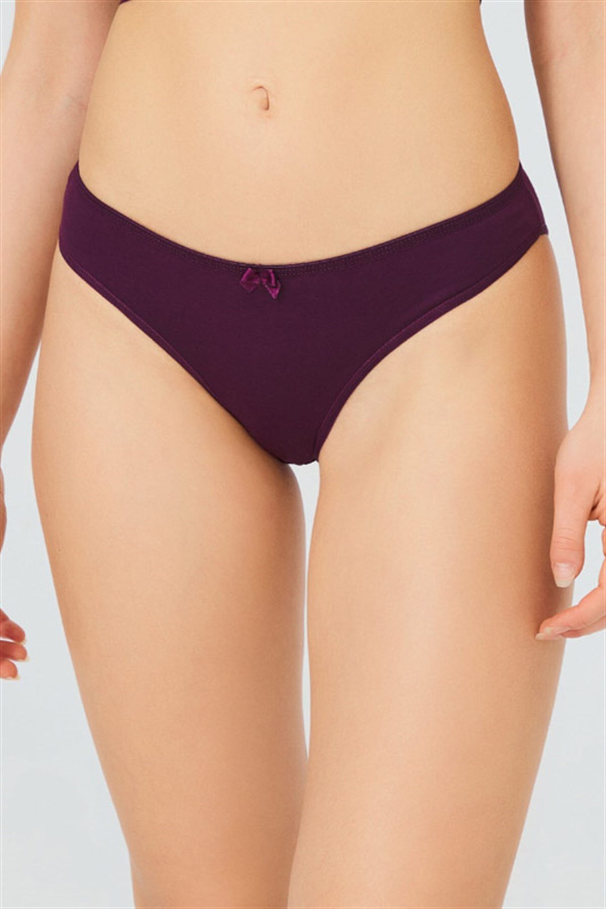 Mürdüm Basic Pamuklu Kadın Bikini Külot