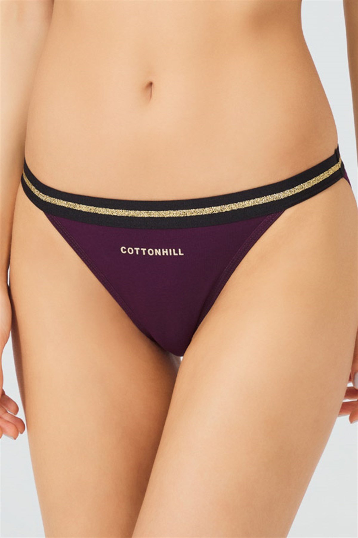 Mürdüm Basic Pamuklu Bikini Külot