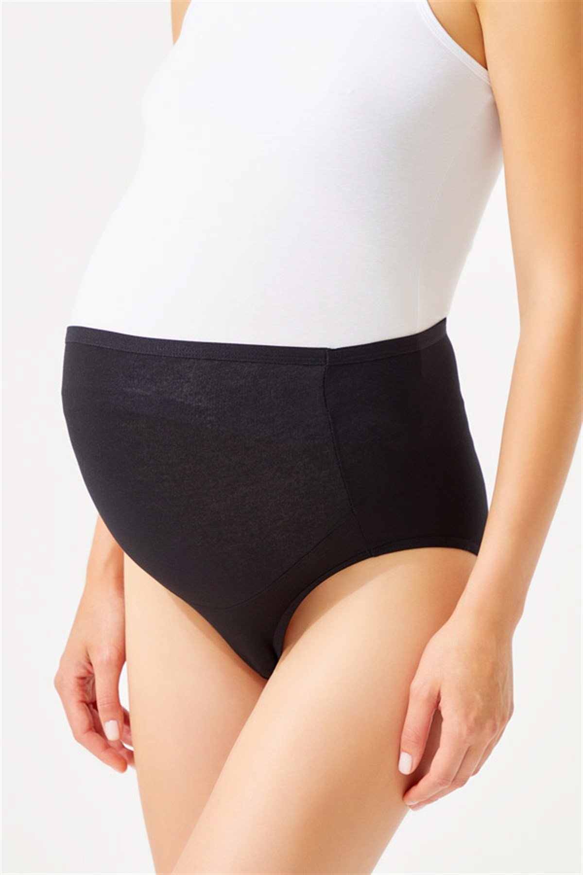 Pamuklu Yüksek Bel Hamile Bikini Külot 3'lü Paket
