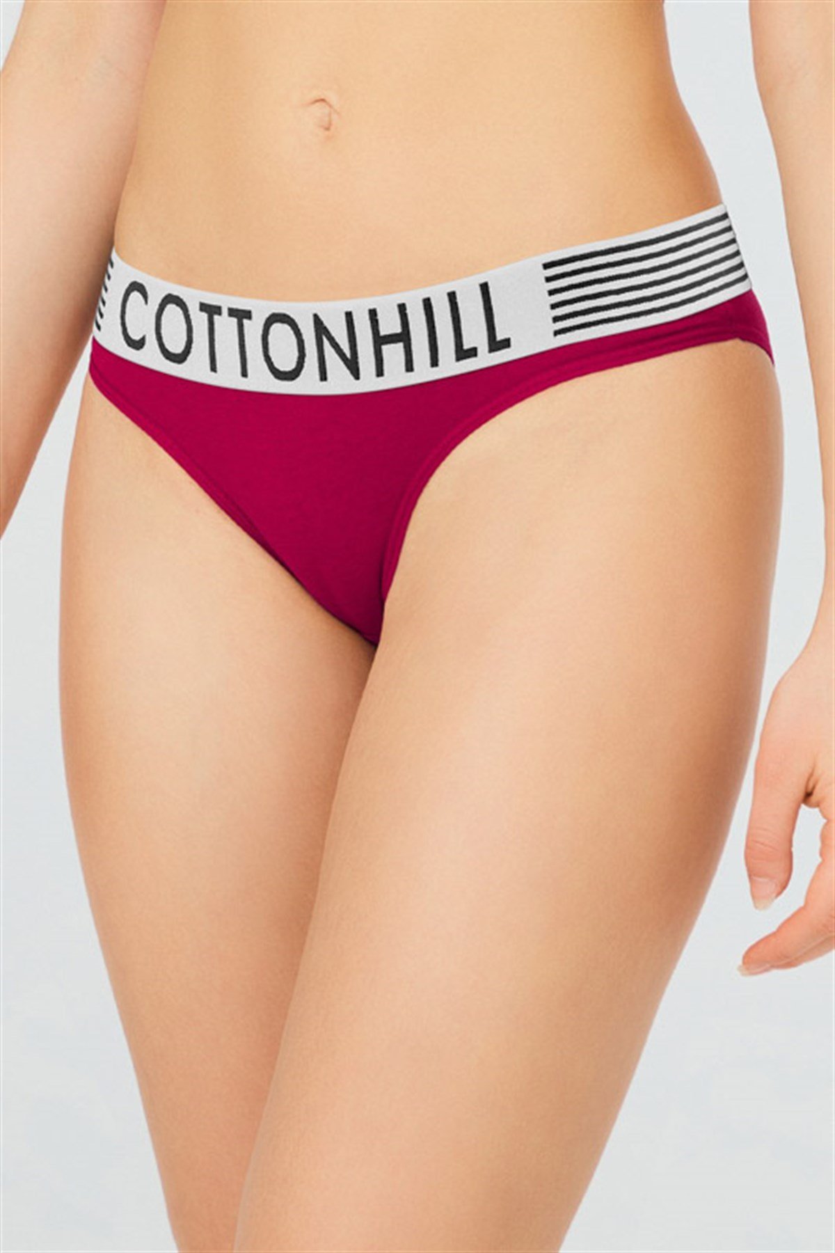 Şerit Lastikli Pamuklu Bikini Külot 3'lü Paket - 2