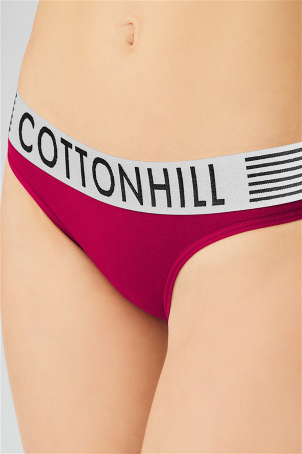 Şerit Lastikli Pamuklu Bikini Külot 3'lü Paket - 2