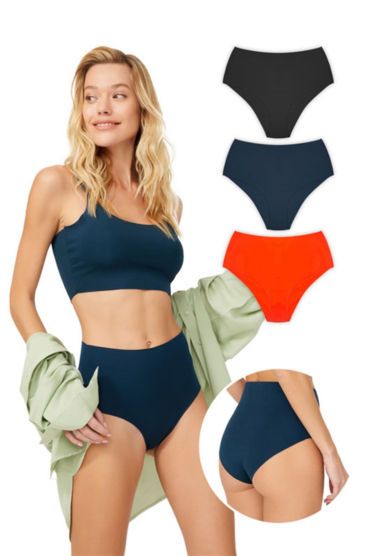 3'lü Paket Bikini Külot