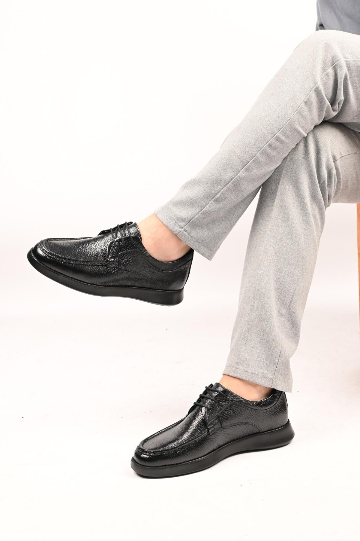 Bestello Bağcıklı Eva Taban Casual Hakiki Deri 333-1441 Erkek Ayakkabı333-1441_SIYAH_40Casuals
