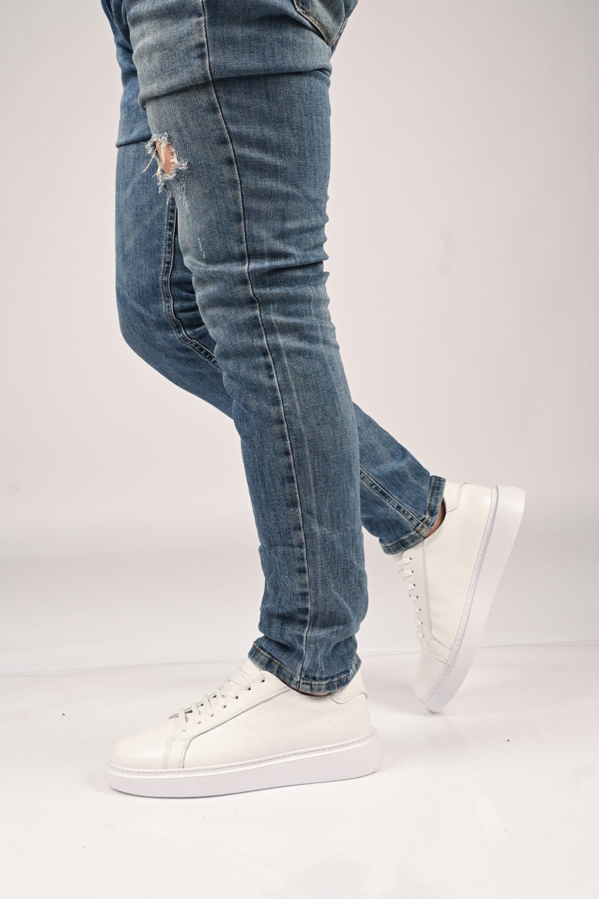 Bestello Bağcıklı Eva Taban Hakiki Deri Sneaker 174-22040 Erkek Ayakkabı174-22040_BEYAZ_40Sneakers