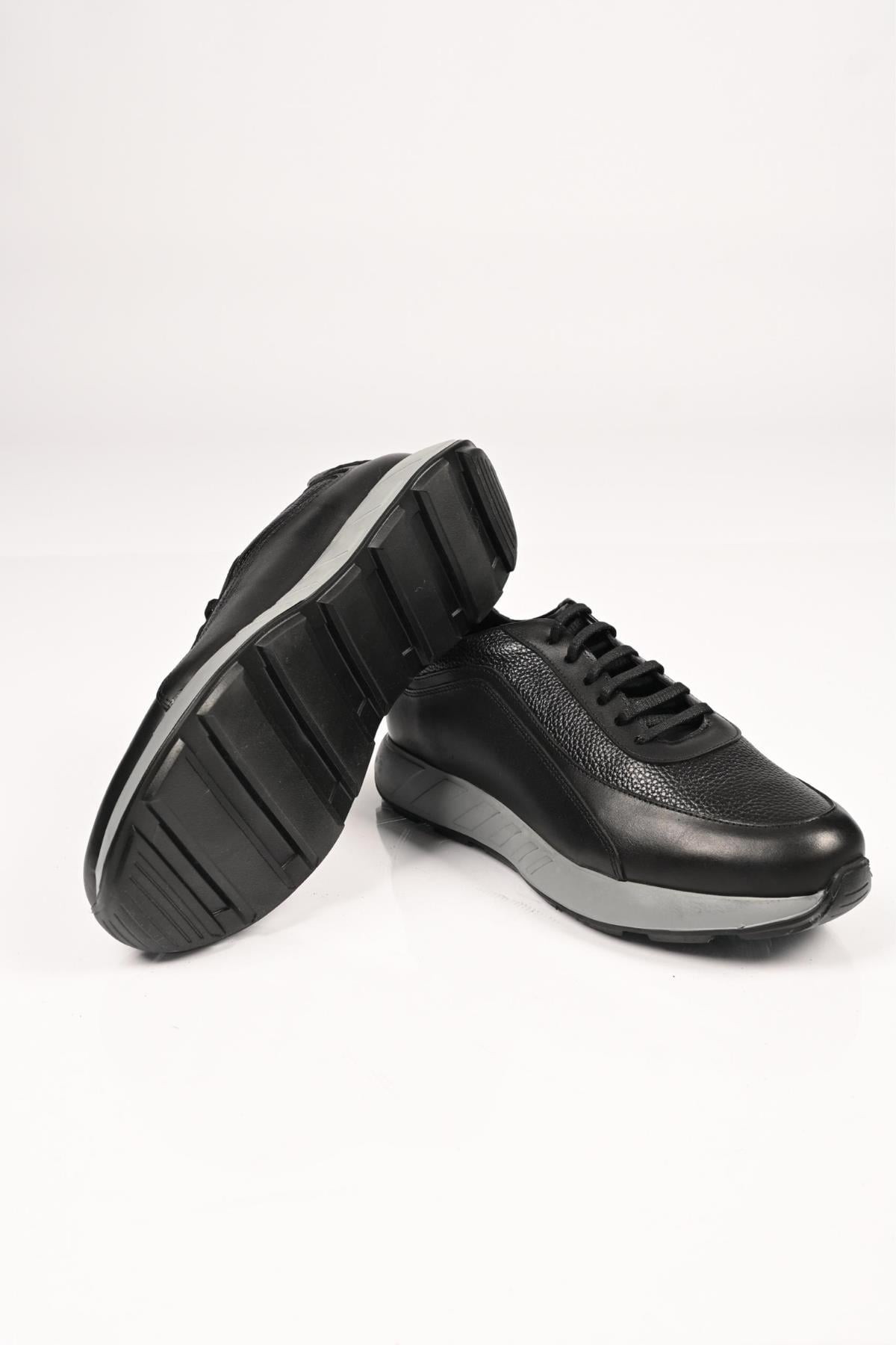 Bestello Bağcıklı Eva Taban Hakiki Deri Sneaker 172-64156 Erkek Ayakkabı172-64156_SIYAH_39Sneakers