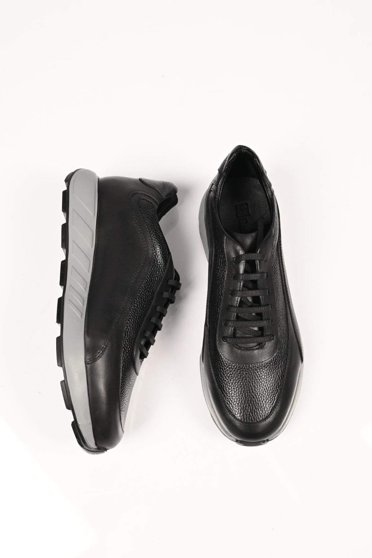 Bestello Bağcıklı Eva Taban Hakiki Deri Sneaker 172-64156 Erkek Ayakkabı172-64156_SIYAH_39Sneakers