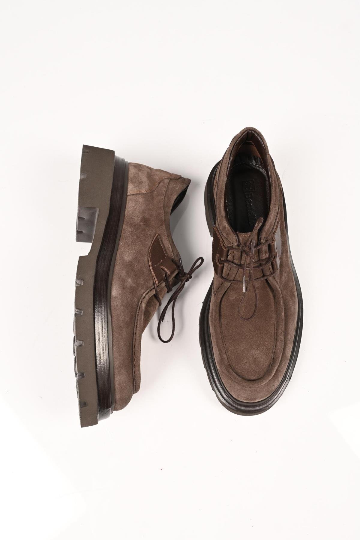 Bestello Bağcıklı Eva Taban Hakiki Deri Casual 172-64190 Erkek Ayakkabı172-64190_VIZON SUET_39Casuals