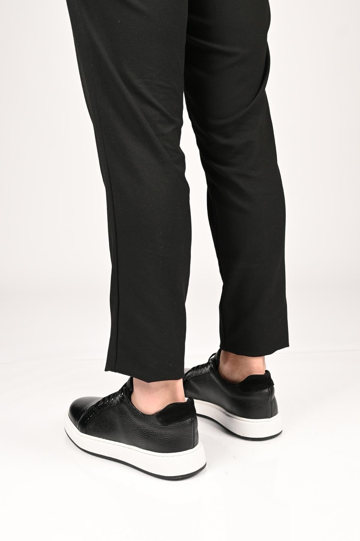 Bestello Bağcıklı Eva Taban Hakiki Deri Sneaker 172-64340 Erkek Ayakkabı172-64340_SIYAH_39Sneakers