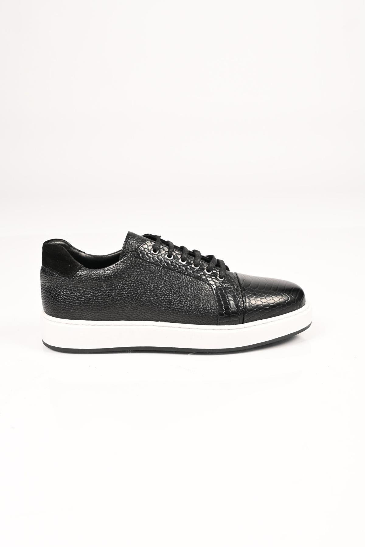 Bestello Bağcıklı Eva Taban Hakiki Deri Sneaker 172-64340 Erkek Ayakkabı172-64340_SIYAH_39Sneakers