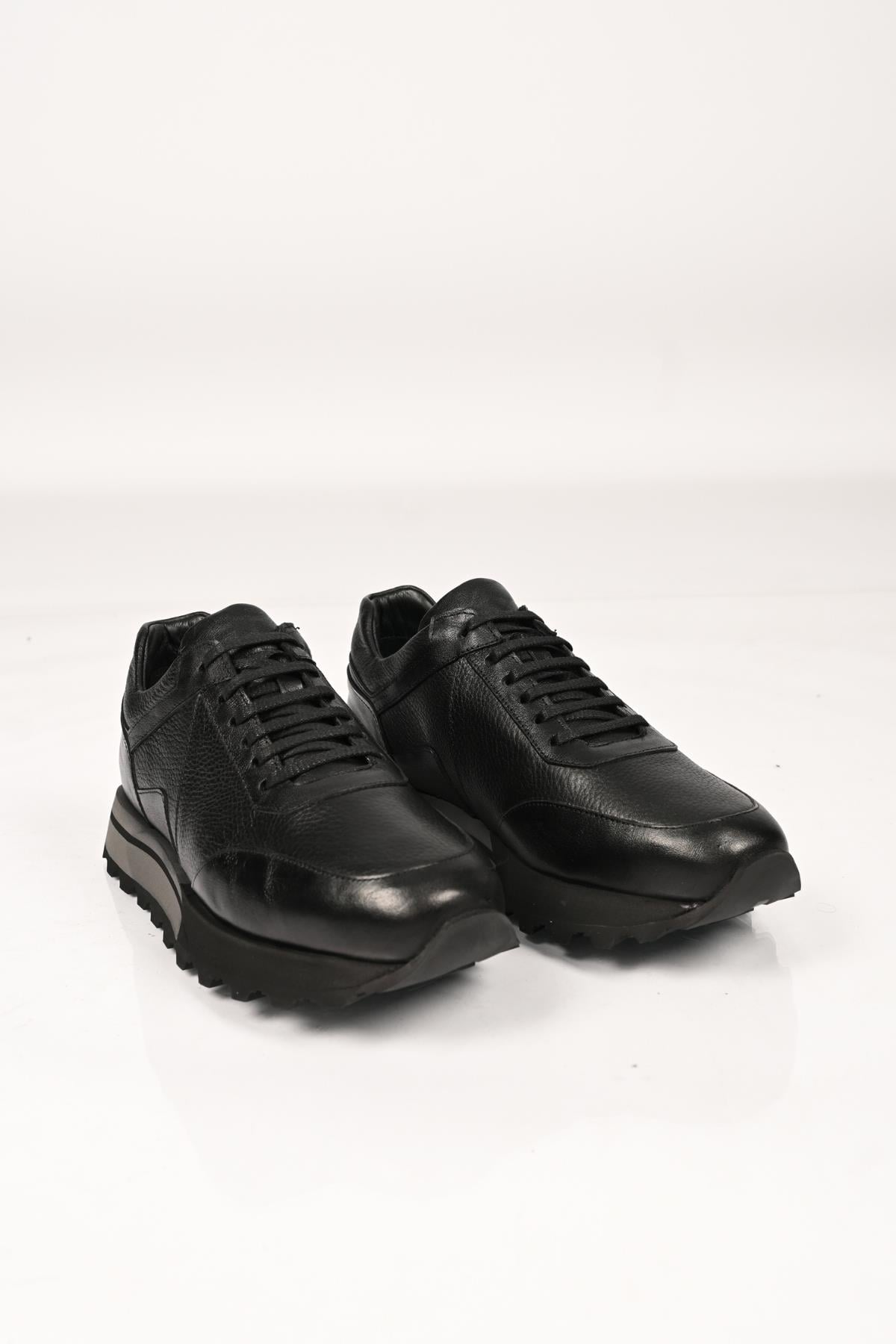 Bestello Bağcıklı Eva Taban Hakiki Deri Sneaker 172-64176 Erkek Ayakkabı172-64176_SIYAH_39Sneakers
