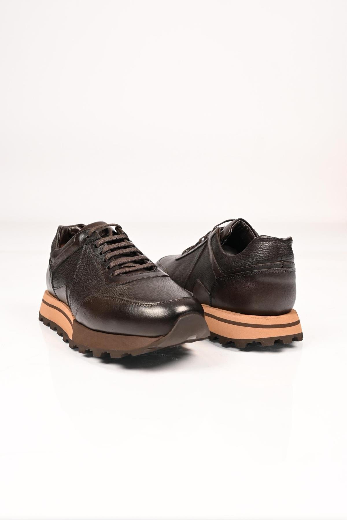 Bestello Bağcıklı Eva Taban Hakiki Deri Sneaker 172-64176 Erkek Ayakkabı172-64176_KAHVE_39Sneakers