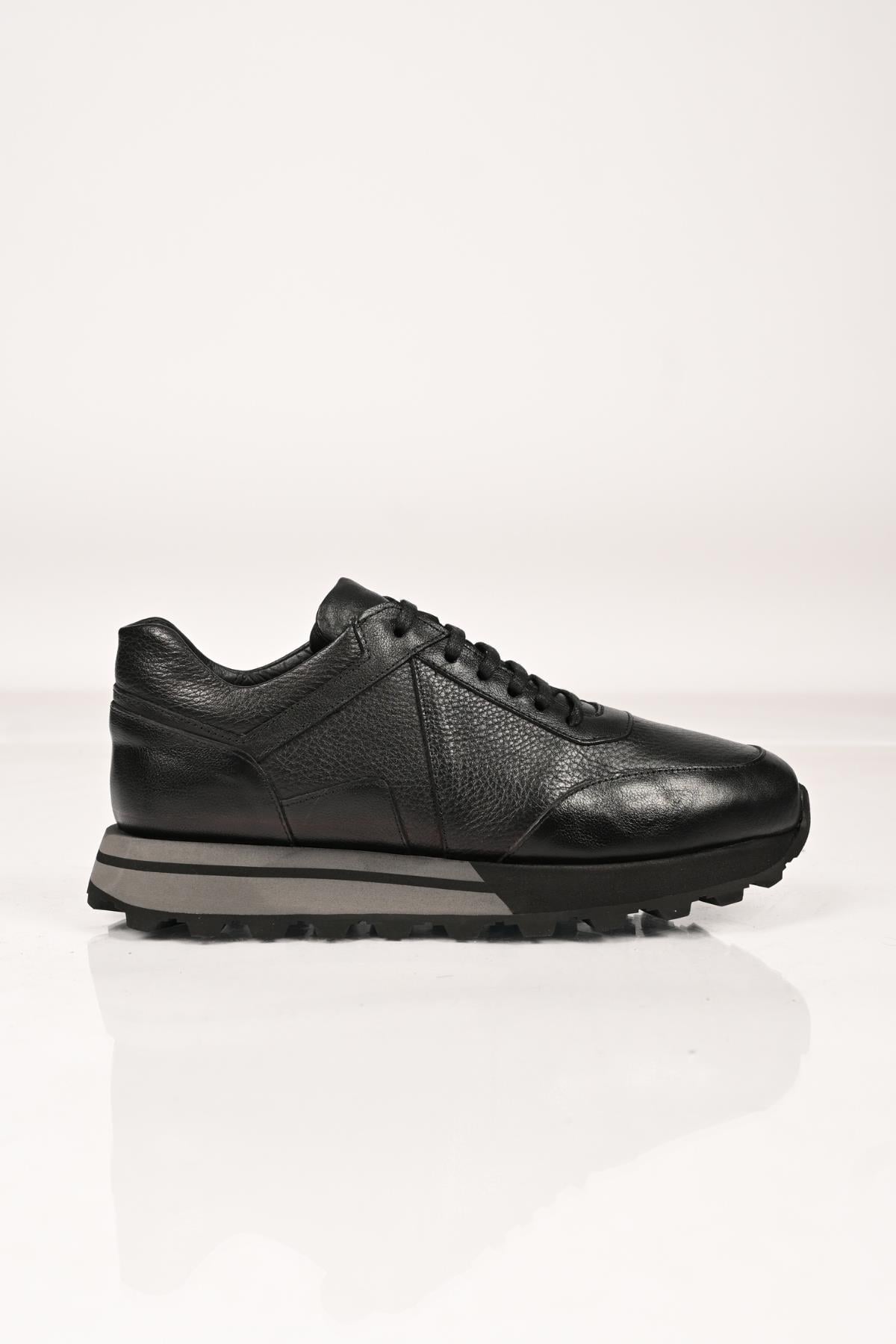 Bestello Bağcıklı Eva Taban Hakiki Deri Sneaker 172-64176 Erkek Ayakkabı172-64176_SIYAH_39Sneakers
