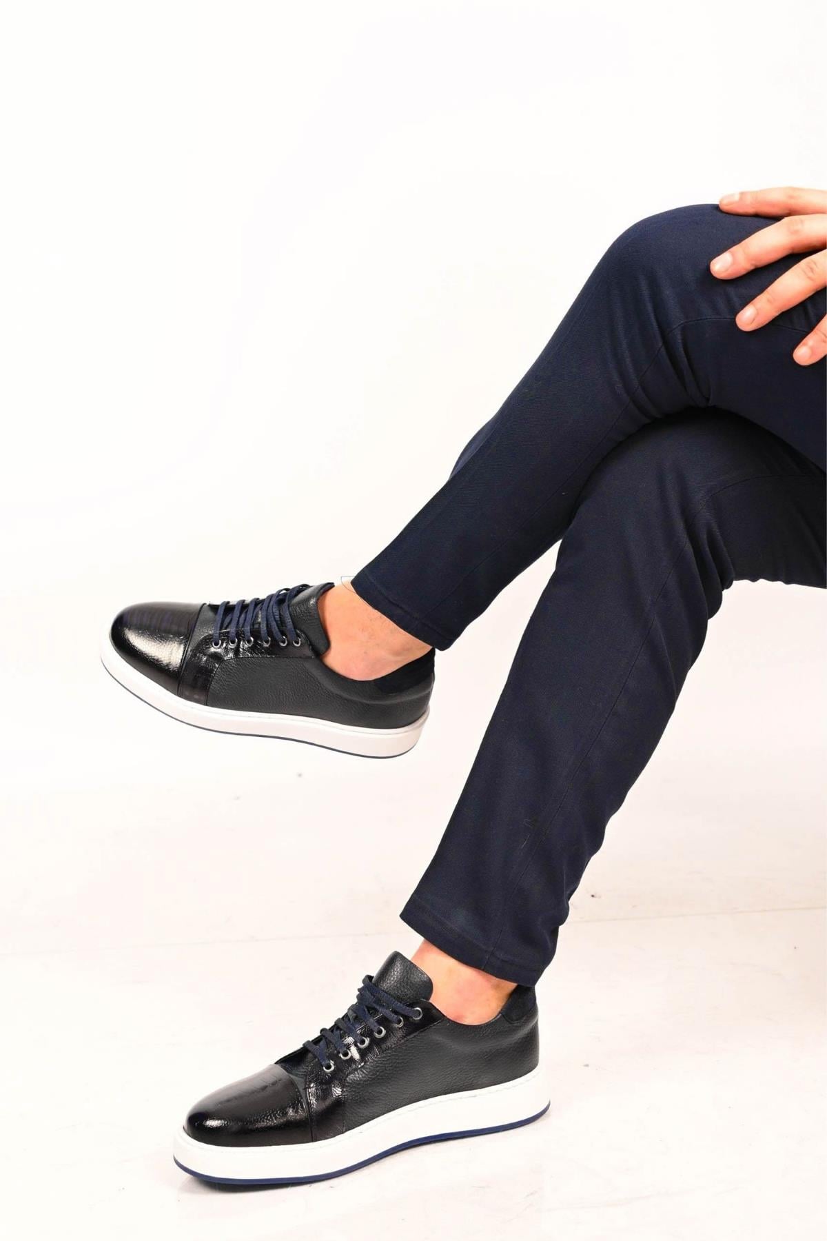Bestello Bağcıklı Eva Taban Hakiki Deri Sneaker 172-64340 Erkek Ayakkabı172-64340_LACI_39Sneakers