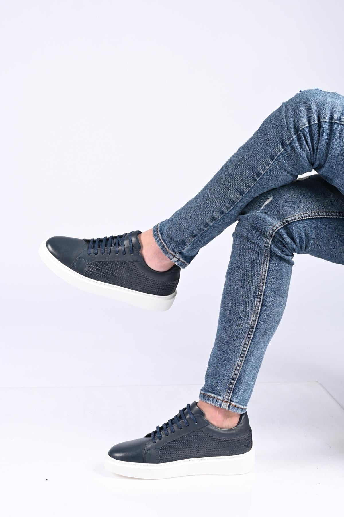 Bestello Bağcıklı Eva Taban Hakiki Deri Sneaker 174-22053 Erkek Ayakkabı174-22053_LACI_40Spor Ayakkabı & Sneaker
