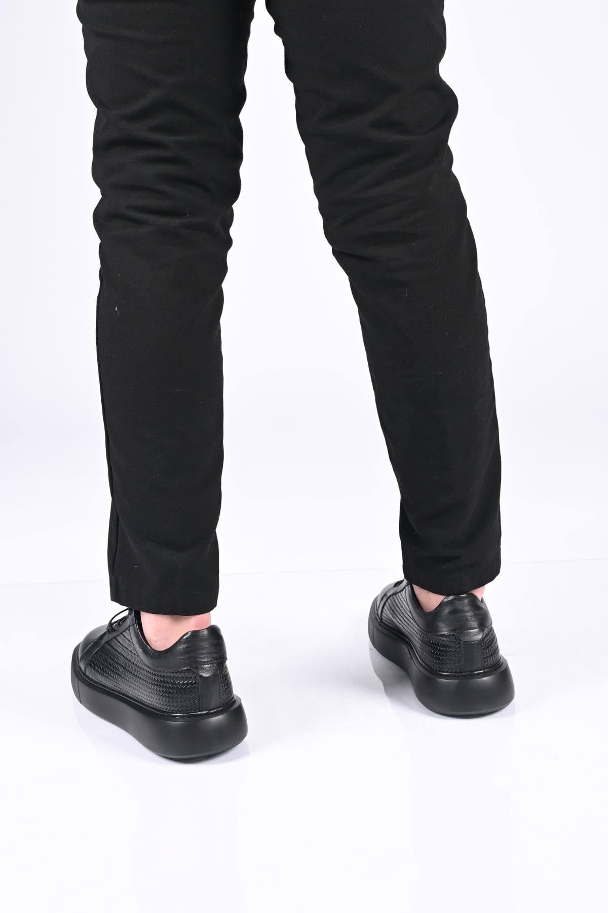 Bestello Bağcıklı Eva Taban Hakiki Deri Sneaker 174-22053 Erkek Ayakkabı174-22053_SIYAH_40Spor Ayakkabı & Sneaker