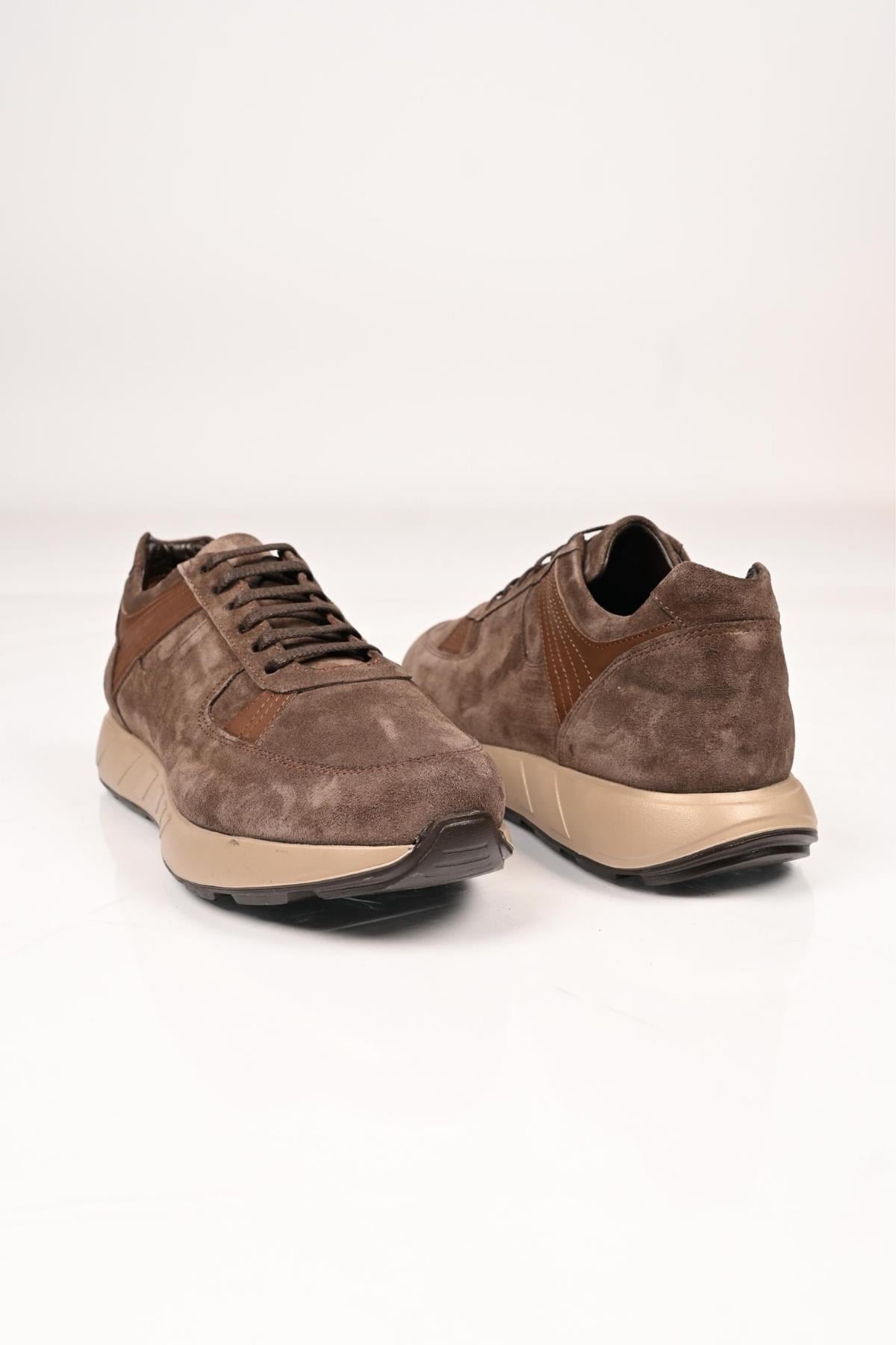 Bestello Bağcıklı Eva Taban Hakiki Deri Sneaker 172-64198 Erkek Ayakkabı172-64198_VIZON SUET_39Sneakers
