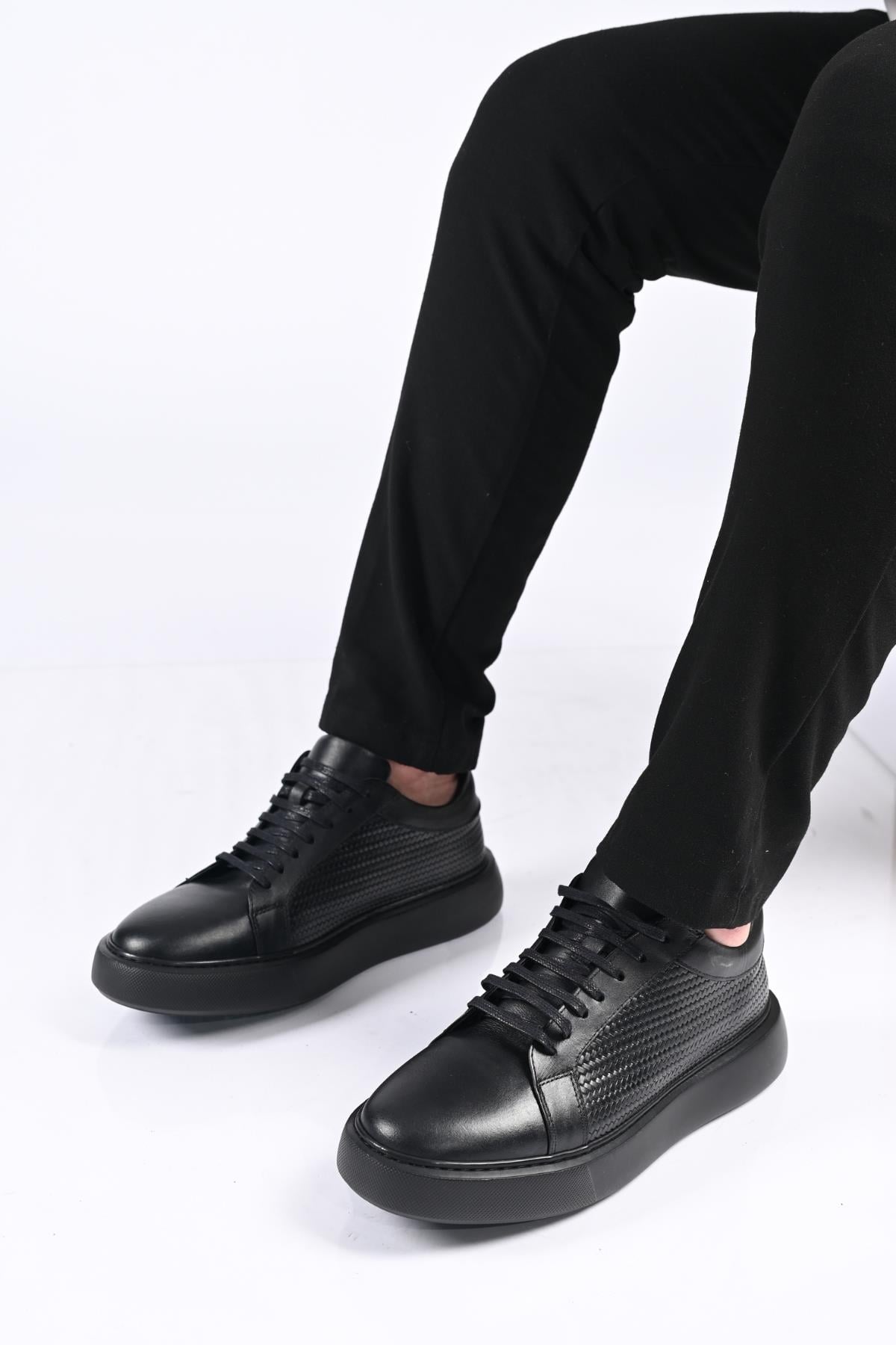 Bestello Bağcıklı Eva Taban Hakiki Deri Sneaker 174-22053 Erkek Ayakkabı174-22053_SIYAH_40Spor Ayakkabı & Sneaker