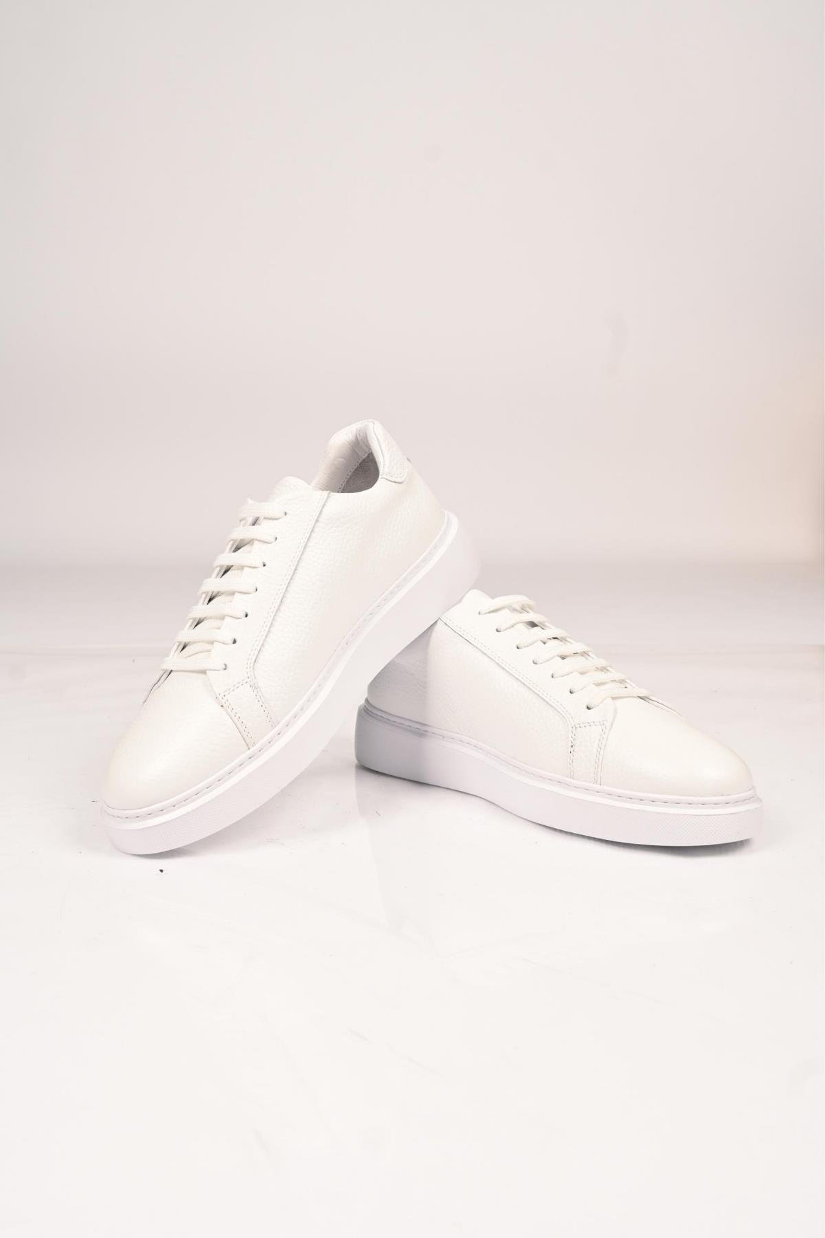 Bestello Bağcıklı Eva Taban Hakiki Deri Sneaker 174-22040 Erkek Ayakkabı174-22040_BEYAZ_40Sneakers