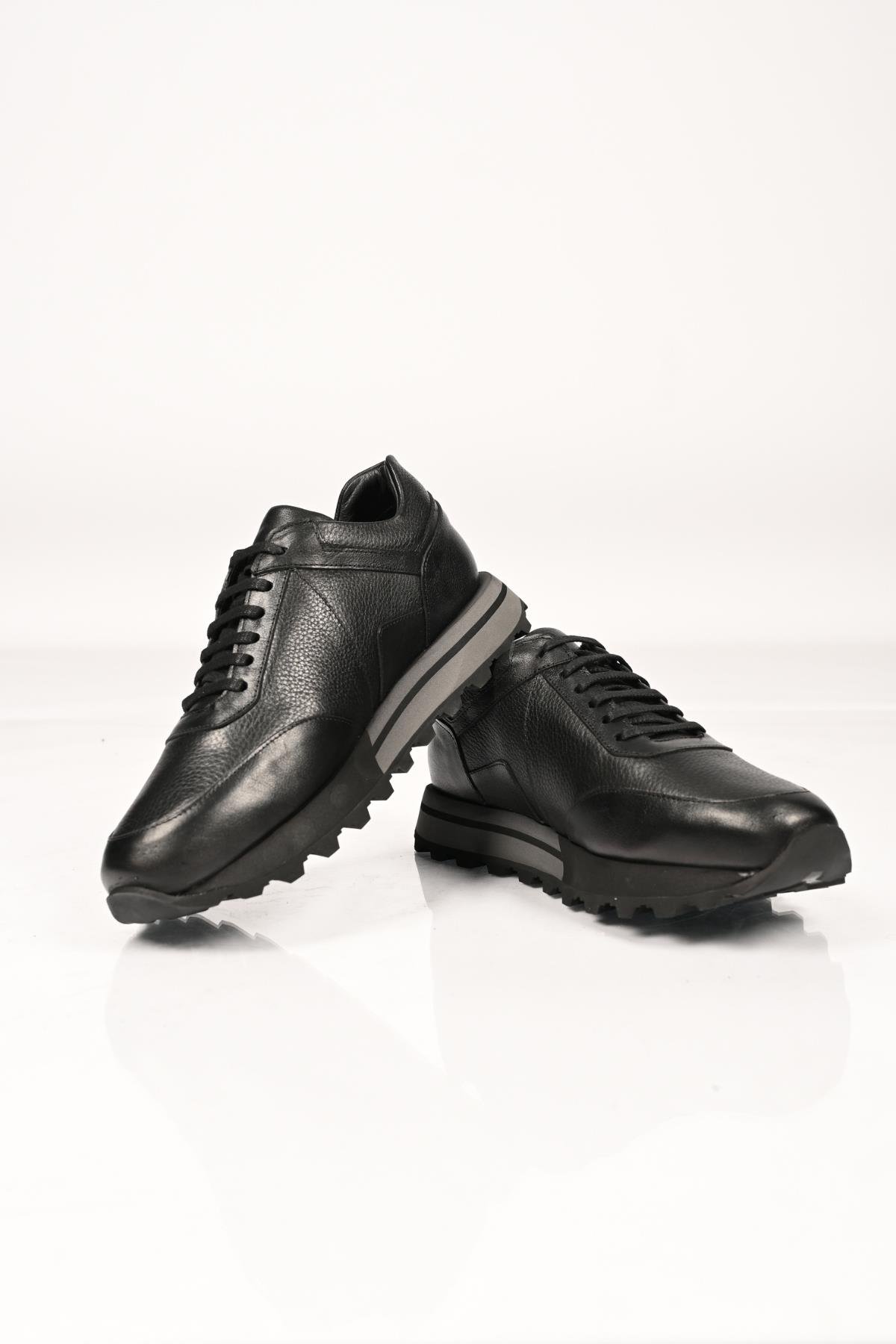 Bestello Bağcıklı Eva Taban Hakiki Deri Sneaker 172-64176 Erkek Ayakkabı172-64176_SIYAH_39Sneakers