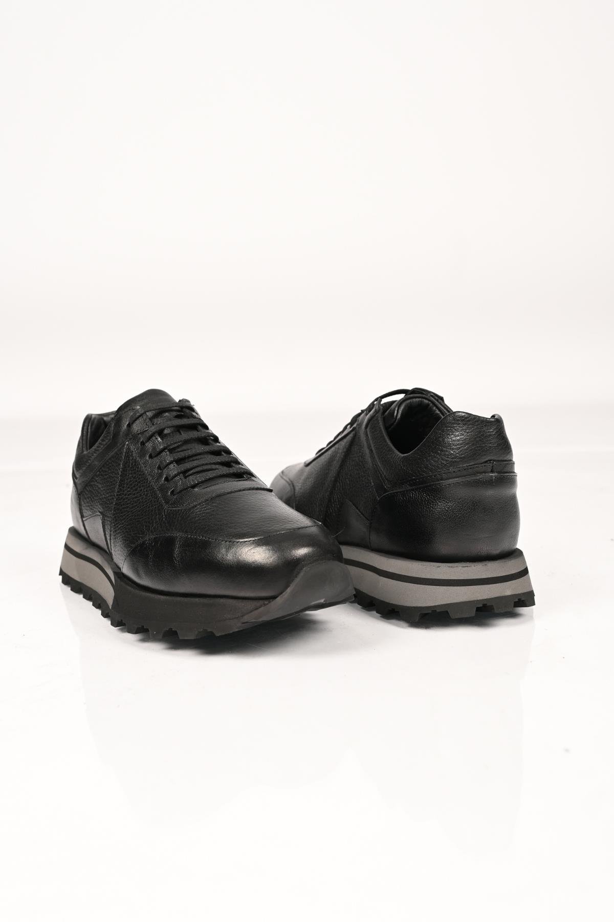 Bestello Bağcıklı Eva Taban Hakiki Deri Sneaker 172-64176 Erkek Ayakkabı172-64176_SIYAH_39Sneakers