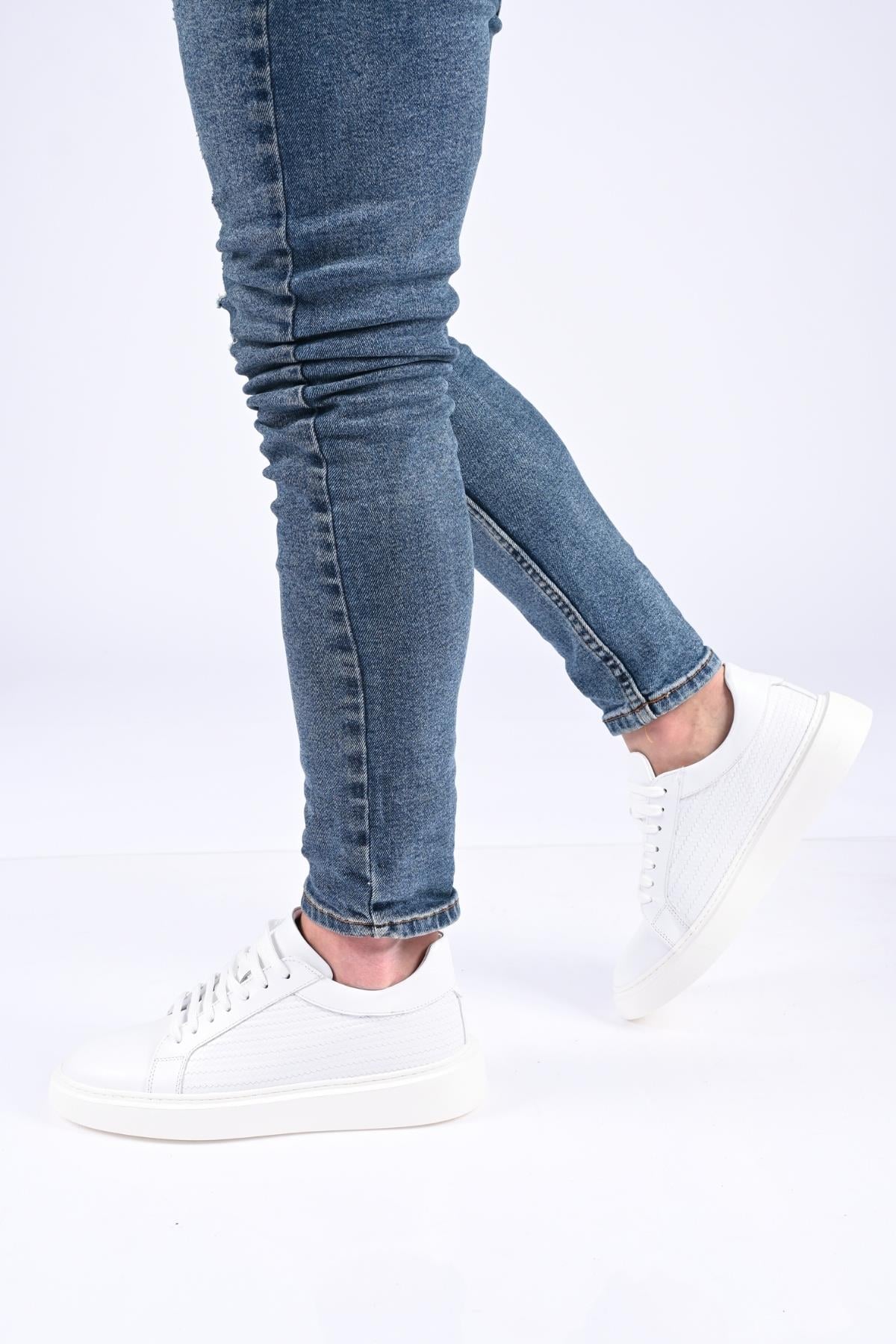 Bestello Bağcıklı Eva Taban Hakiki Deri Sneaker 174-22053 Erkek Ayakkabı174-22053_BEYAZ_40Spor Ayakkabı & Sneaker
