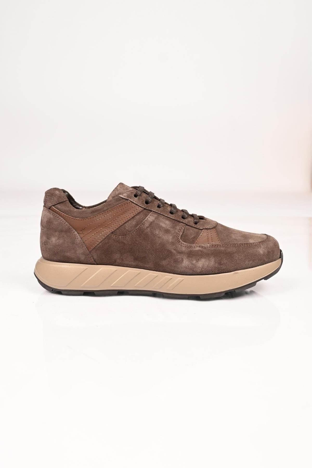 Bestello Bağcıklı Eva Taban Hakiki Deri Sneaker 172-64198 Erkek Ayakkabı172-64198_VIZON SUET_39Sneakers