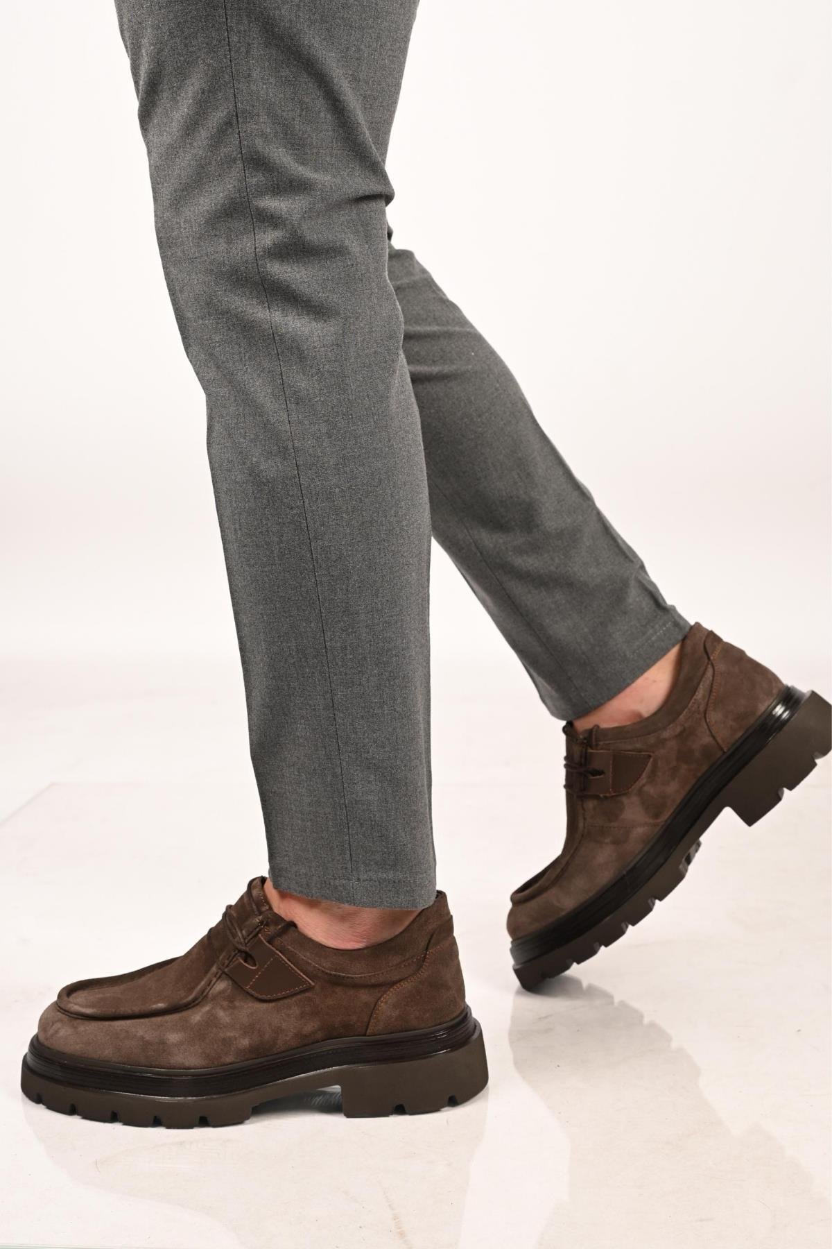 Bestello Bağcıklı Eva Taban Hakiki Deri Casual 172-64190 Erkek Ayakkabı172-64190_VIZON SUET_39Casuals