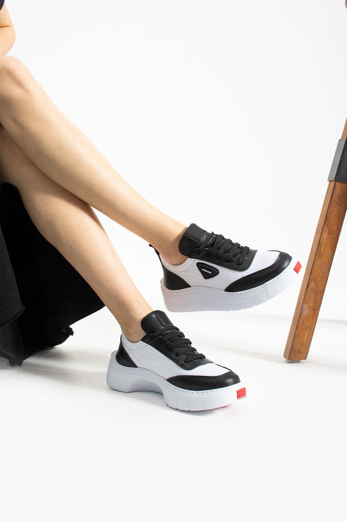 Bestello Bağcıklı Eva Taban Sneaker 331-KLYTIE-01 Kadın Ayakkabı331-KLYTIE-01_SIYAH-BEYA_36Sneaker