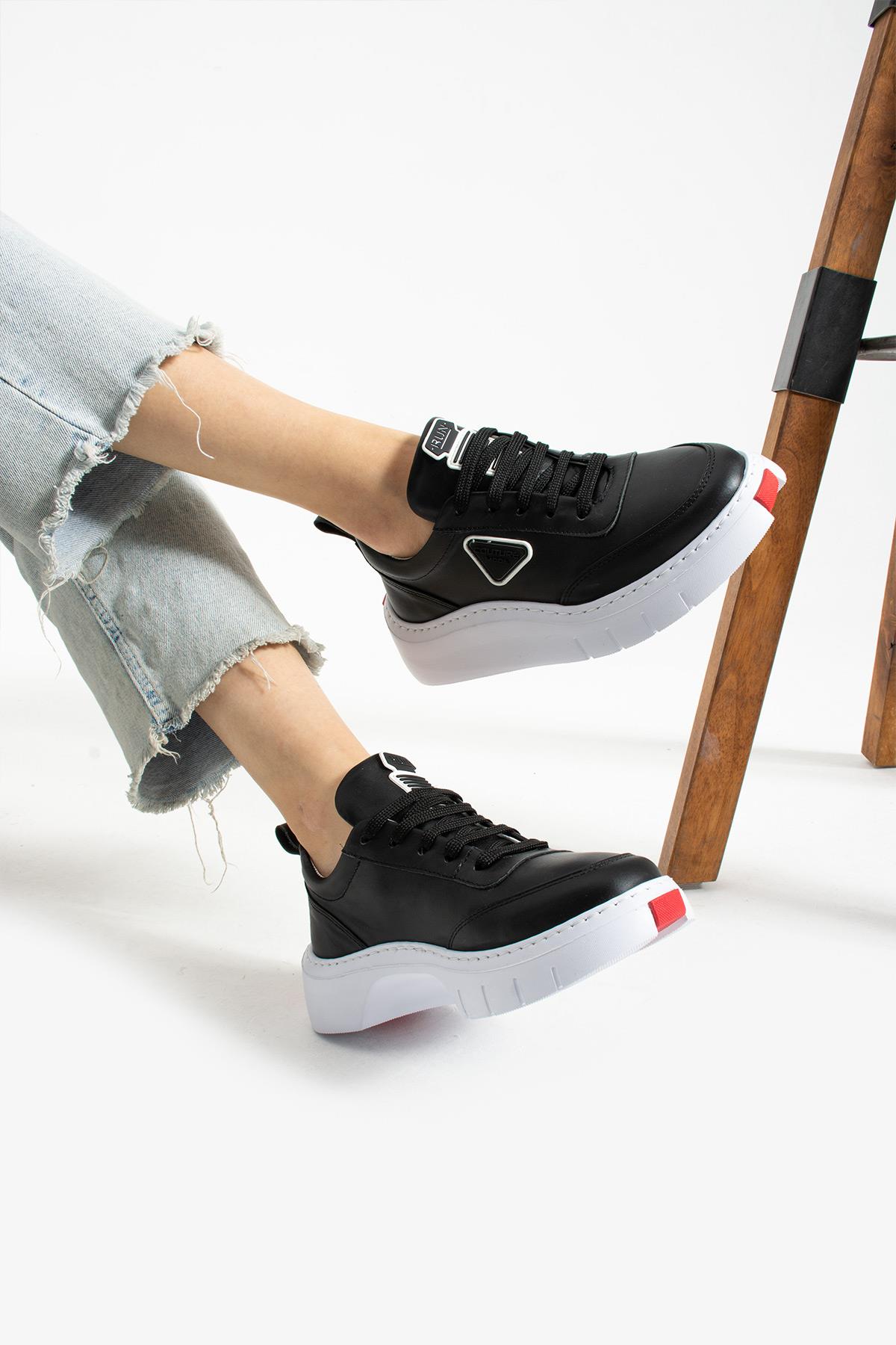 Bestello Bağcıklı Eva Taban Sneaker 331-KLYTIE-08 Kadın Ayakkabı331-KLYTIE-08_SIYAH_36Sneaker