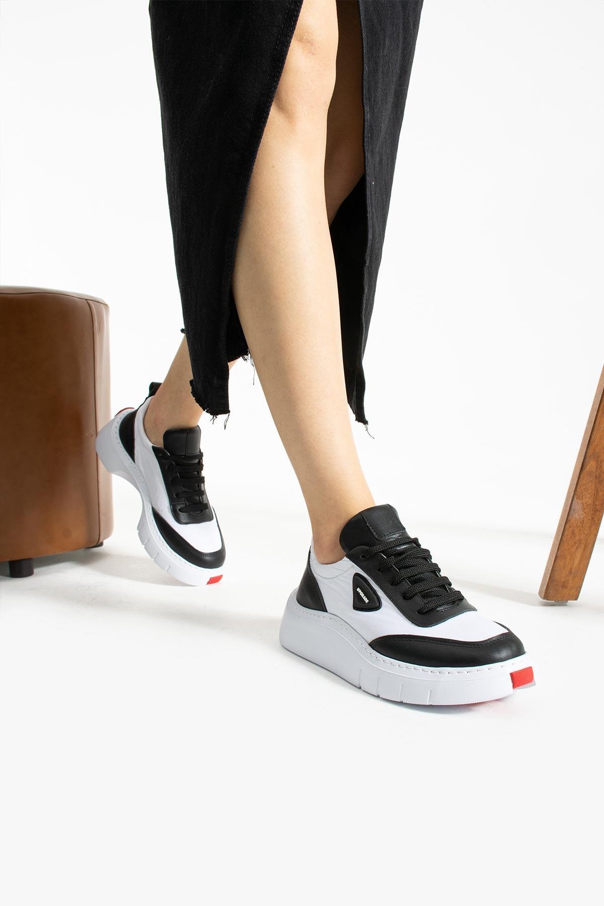 Bestello Bağcıklı Eva Taban Sneaker 331-KLYTIE-01 Kadın Ayakkabı331-KLYTIE-01_SIYAH-BEYA_36Sneaker