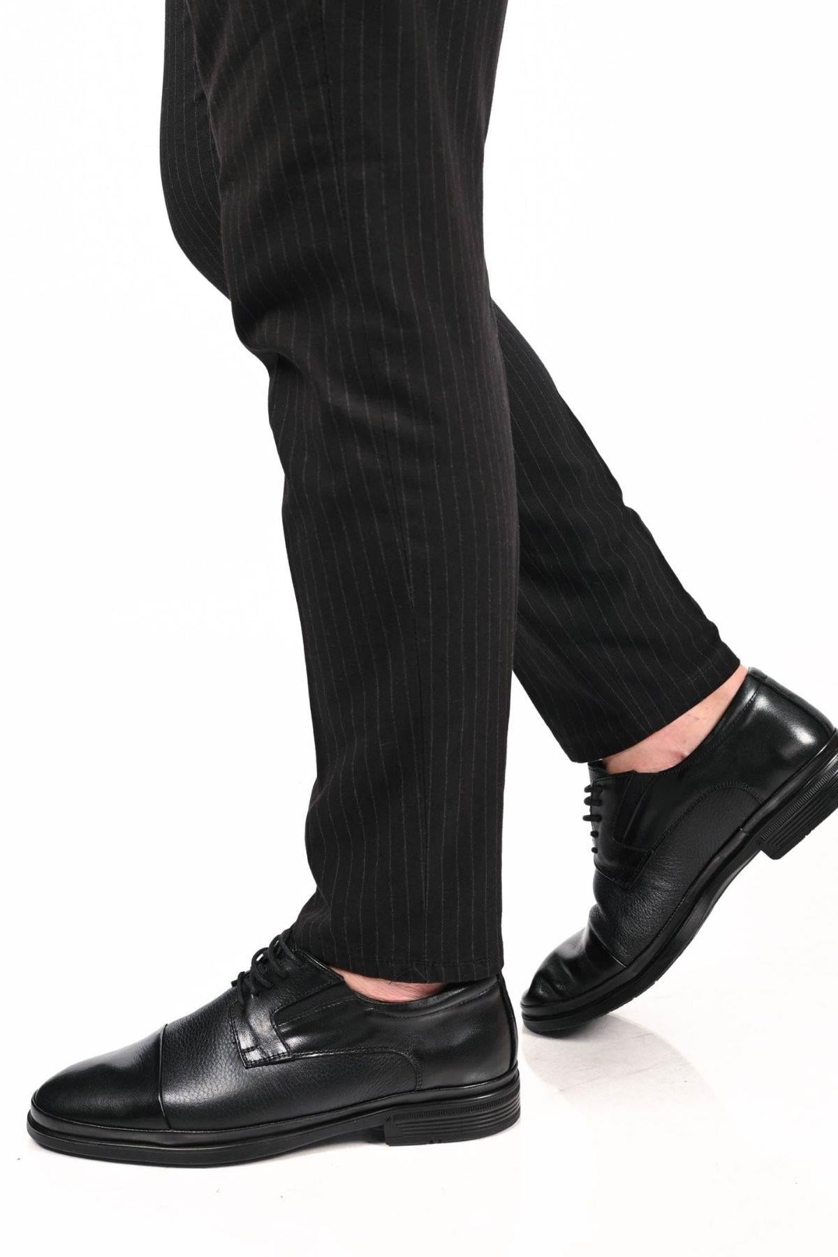 Bestello Bağcıklı Kauçuk Taban Hakiki Deri Comfort Ayakkabı 333-1490 Erkek Ayakkabı333-1490_SIYAH_39Casuals