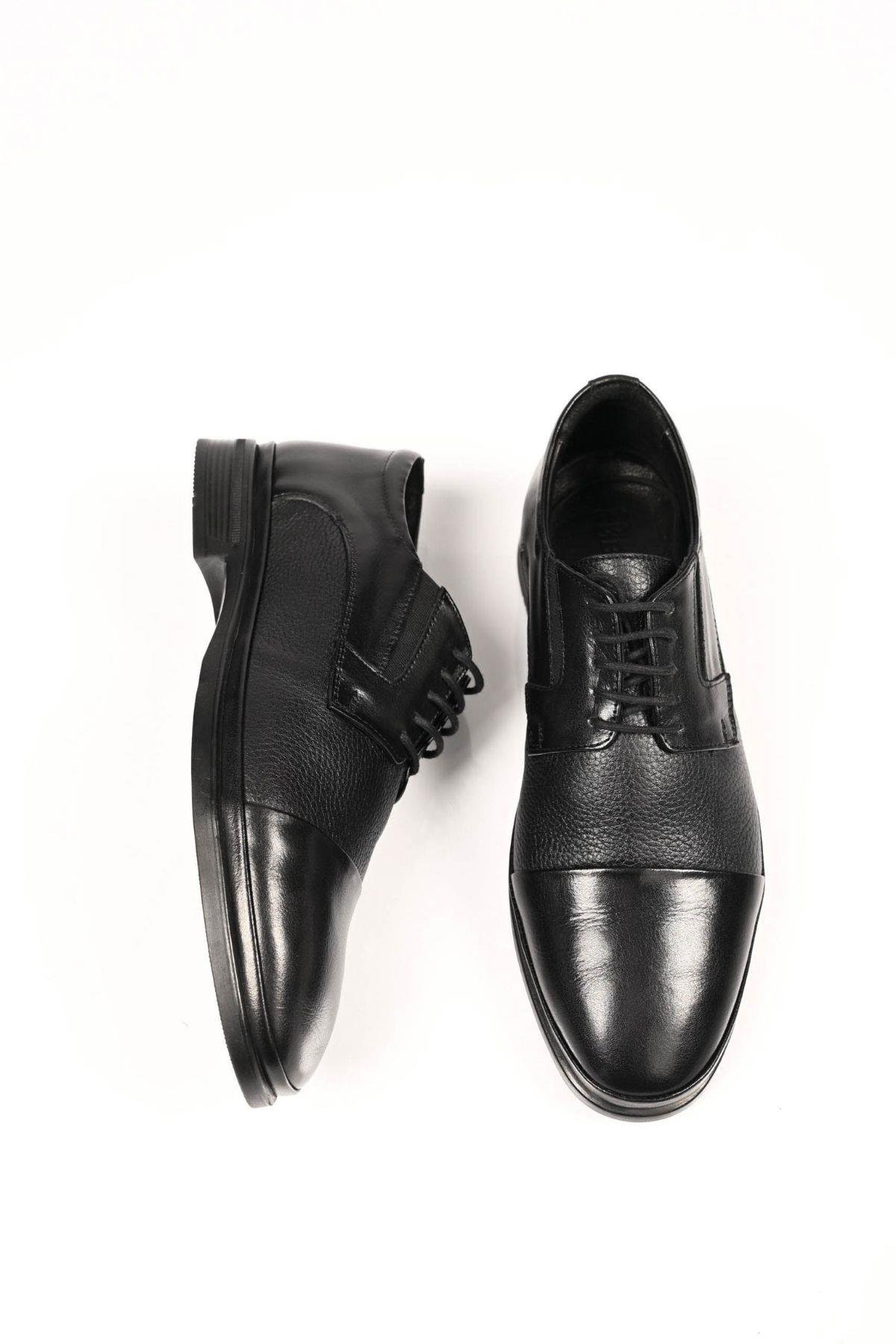 Bestello Bağcıklı Kauçuk Taban Hakiki Deri Comfort Ayakkabı 333-1490 Erkek Ayakkabı333-1490_SIYAH_39Casuals