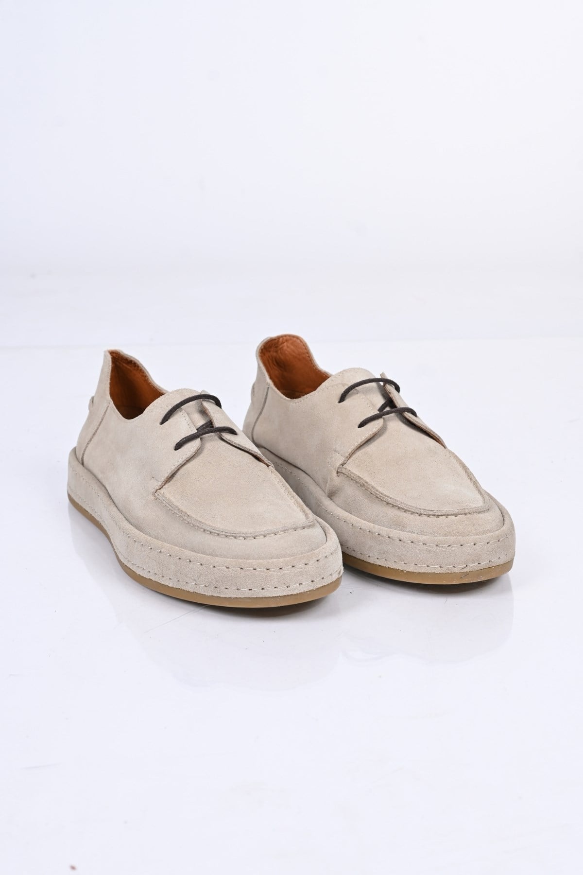 Bestello Bağcıklı Kauçuk Taban Hakiki Deri Loafer174-1875 Erkek Ayakkabı174-1875_VIZON SUET_40Loafers