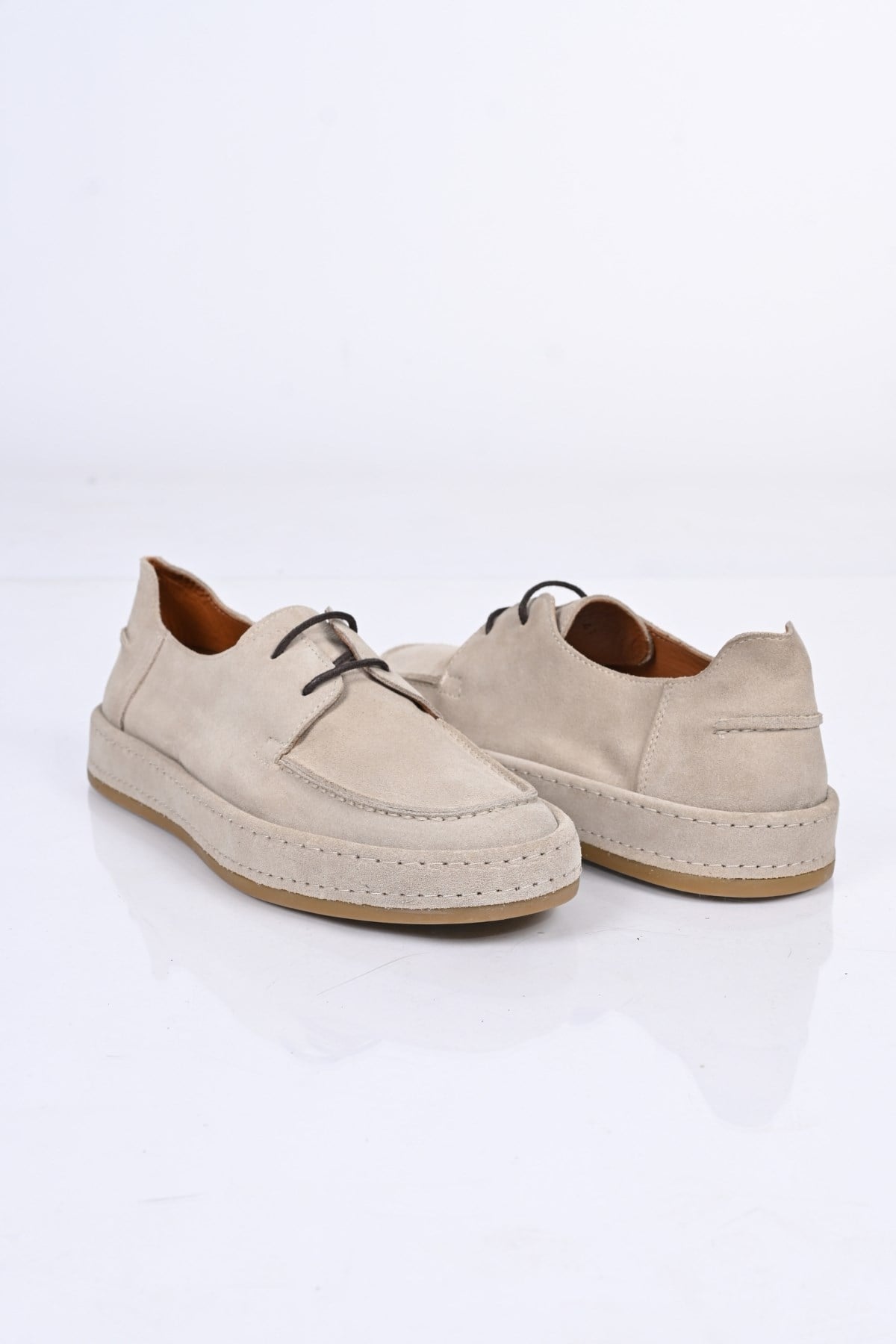 Bestello Bağcıklı Kauçuk Taban Hakiki Deri Loafer174-1875 Erkek Ayakkabı174-1875_VIZON SUET_40Loafers