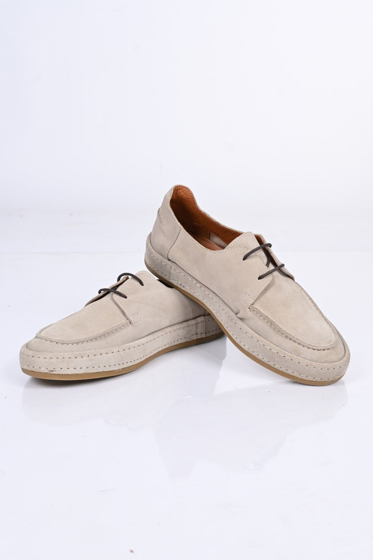 Bestello Bağcıklı Kauçuk Taban Hakiki Deri Loafer174-1875 Erkek Ayakkabı174-1875_VIZON SUET_40Loafers