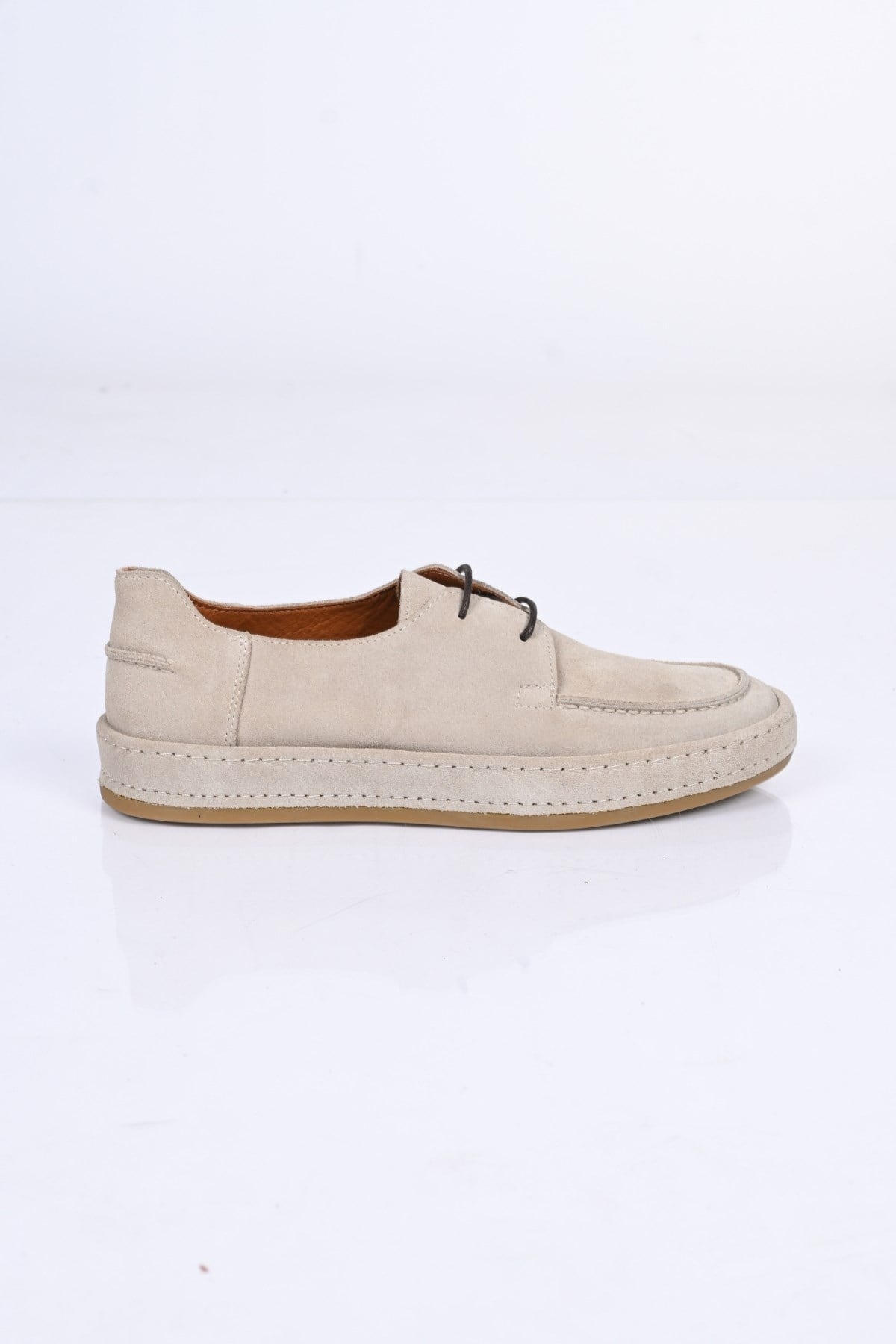 Bestello Bağcıklı Kauçuk Taban Hakiki Deri Loafer174-1875 Erkek Ayakkabı174-1875_VIZON SUET_40Loafers