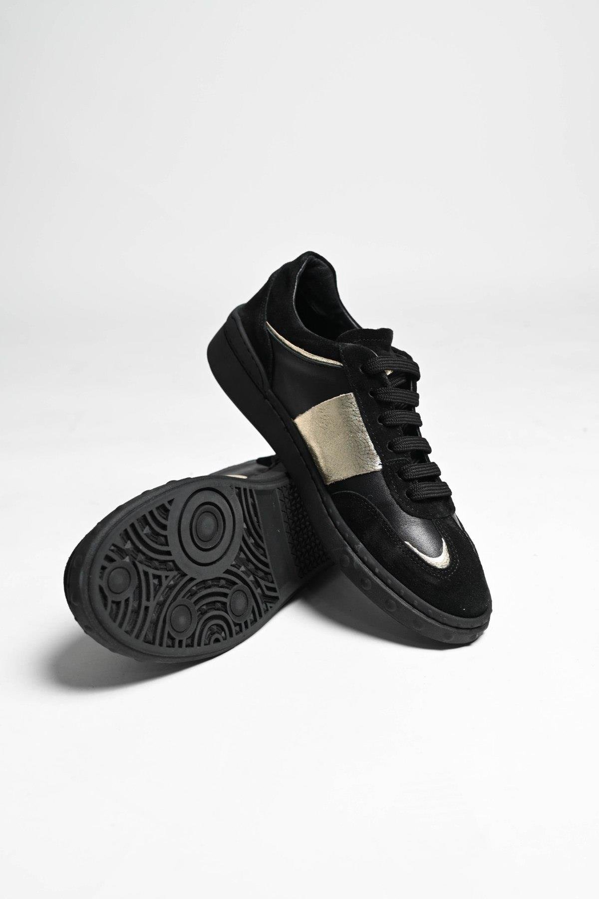 Bestello Bağcıklı Kauçuk Taban Sneaker 101-GUMK-01 Kadın Ayakkabı101-GUMK-01_SIYAH_36Sneaker