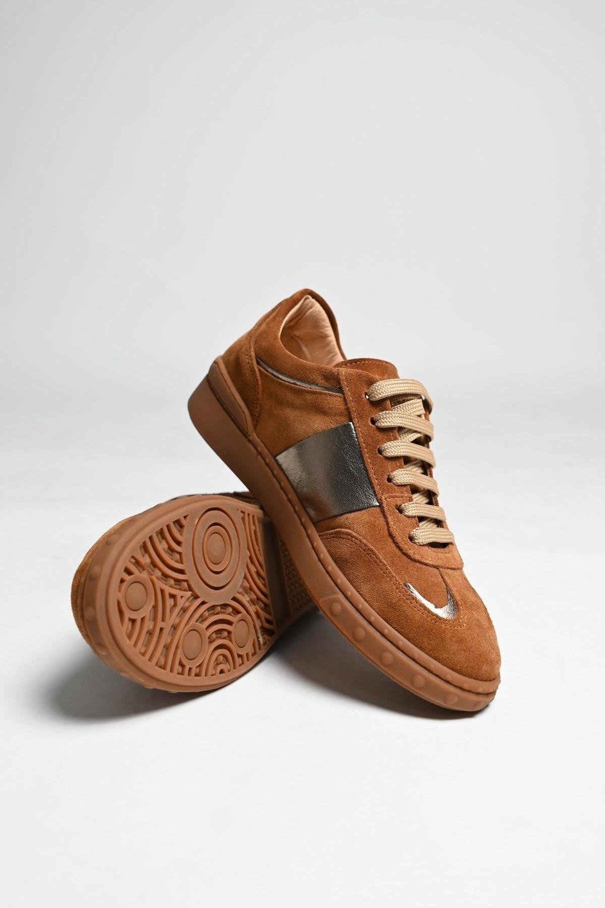 Bestello Bağcıklı Kauçuk Taban Sneaker 101-GUMK-01 Kadın Ayakkabı101-GUMK-01_TABA SUET_36Sneaker