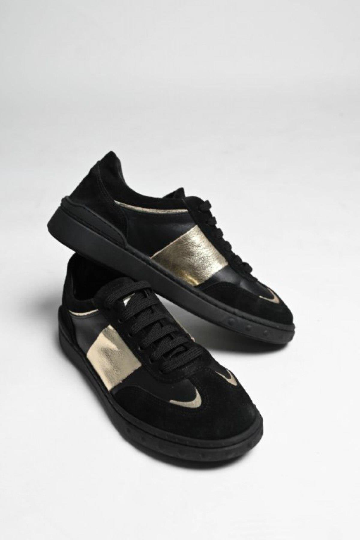 Bestello Bağcıklı Kauçuk Taban Sneaker 101-GUMK-01 Kadın Ayakkabı101-GUMK-01_SIYAH_36Sneaker