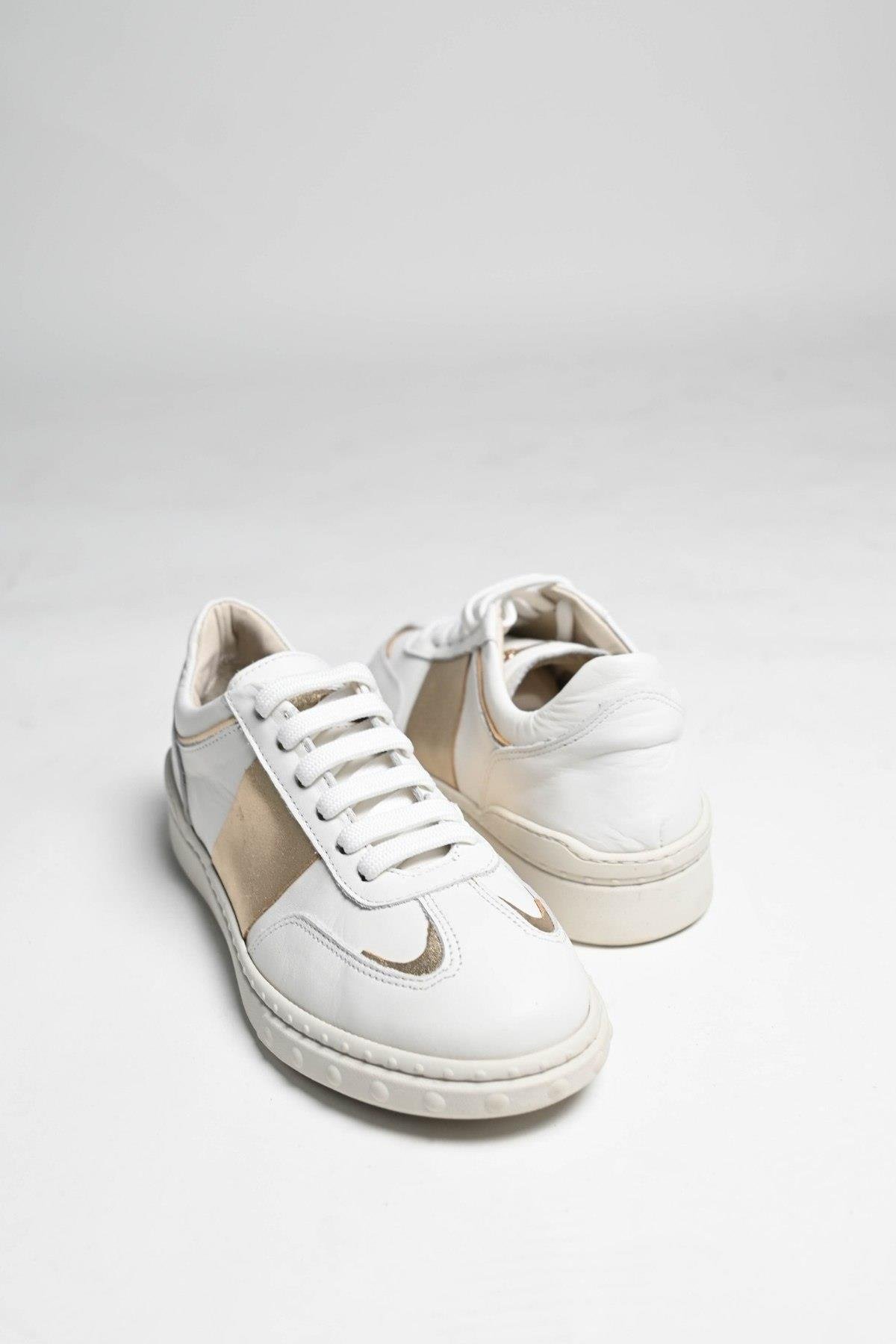 Bestello Bağcıklı Kauçuk Taban Sneaker 101-GUMK-01 Kadın Ayakkabı101-GUMK-01_BEYAZ_36Sneaker
