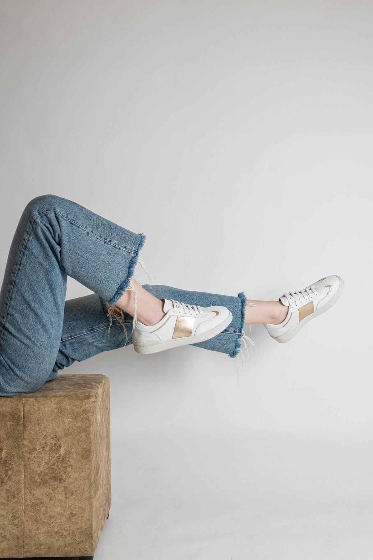 Bestello Bağcıklı Kauçuk Taban Sneaker 101-GUMK-01 Kadın Ayakkabı101-GUMK-01_BEYAZ_36Sneaker