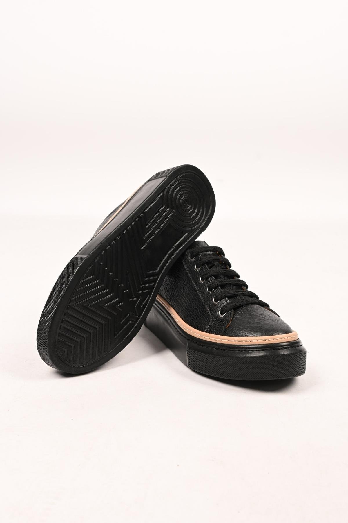 Bestello Bağcıklı Poli Taban Hakiki Deri Casual 334-5022-09 Kadın Ayakkabı334-5022-09_SIYAH_36Casuals