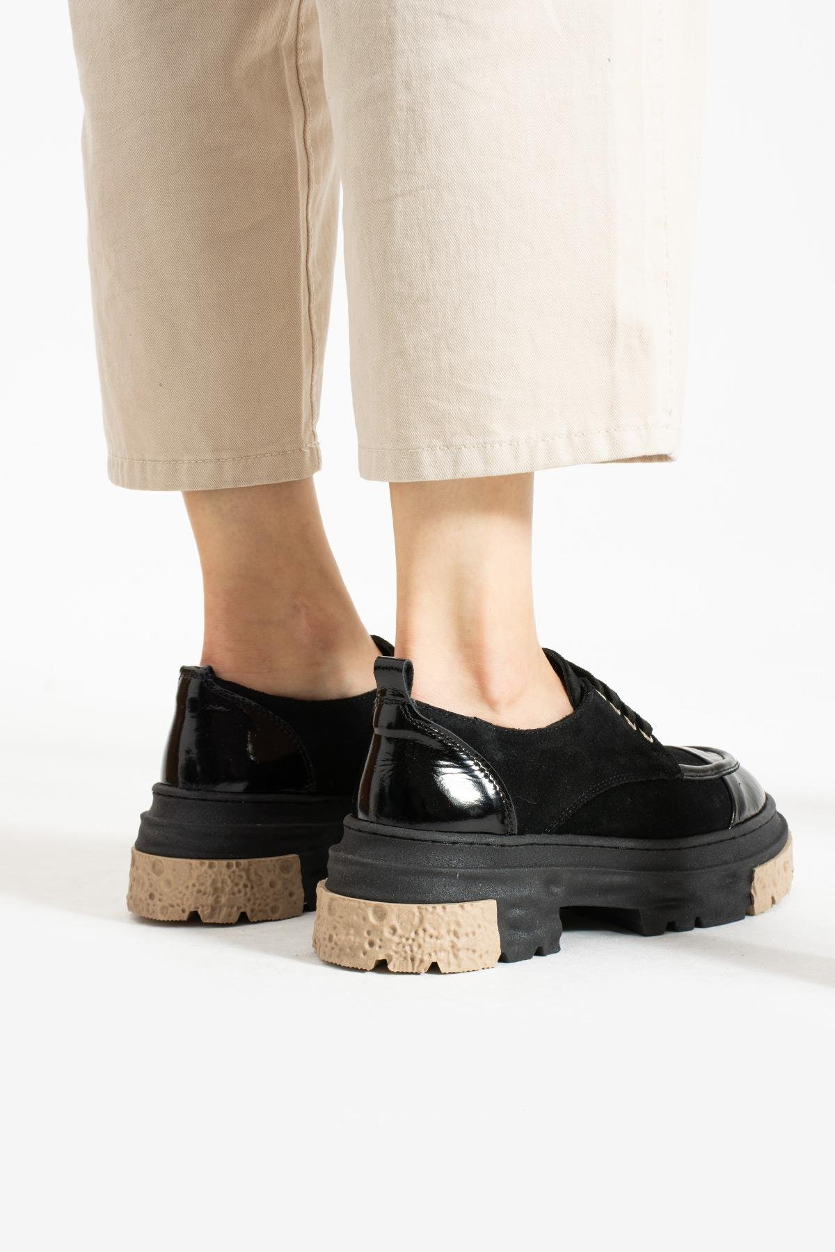 Bestello Bağcıklı Termo Taban Casual 331-7283-04 Kadın Ayakkabı331-7283-04_SIYAH_36Casuals