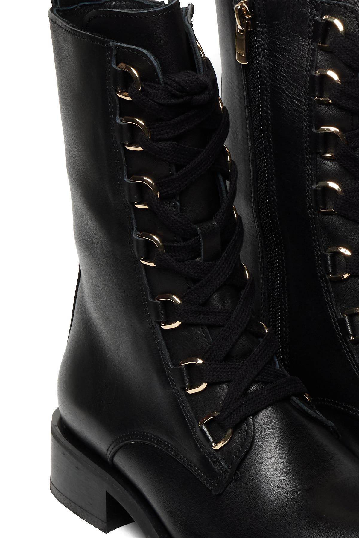 Bestello Bağcıklı Termo Taban Düz Bot 332-9080 Kadın Bot332-9080_SIYAH_36Casual Boots